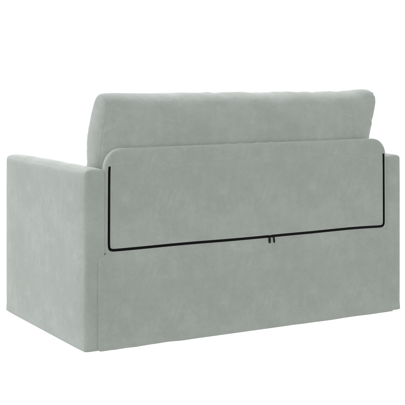 Canapea Pat 2-in-1 Gri deschis 124x204x61 cm Catifea GartenMobel Dekor