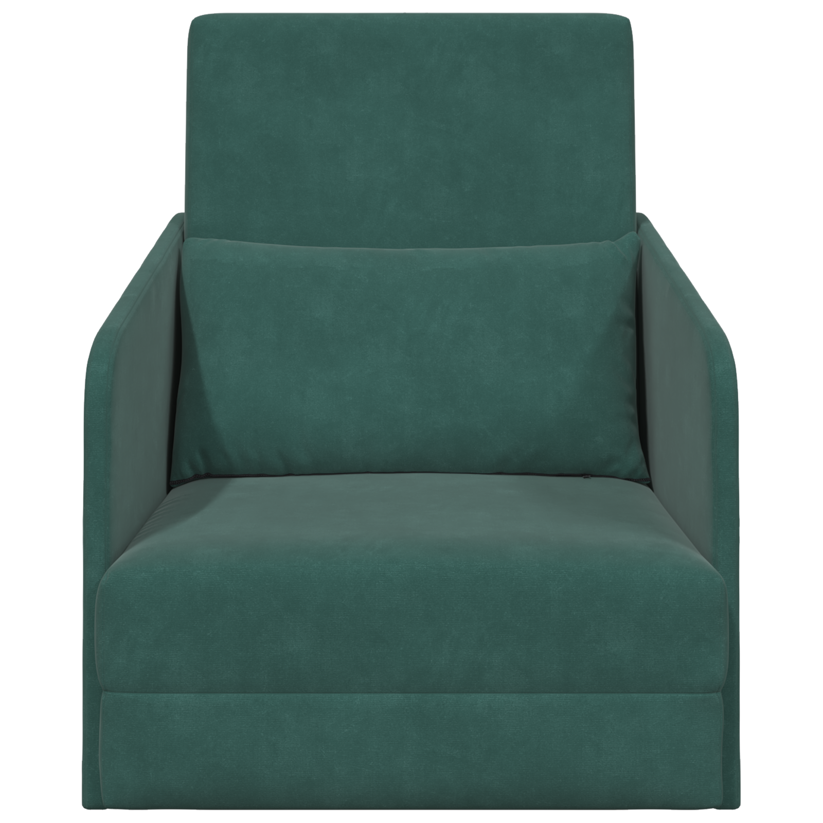 Canapea Pat 2-in-1 Verde Închis 65x80x83 cm Catifea GartenMobel Dekor