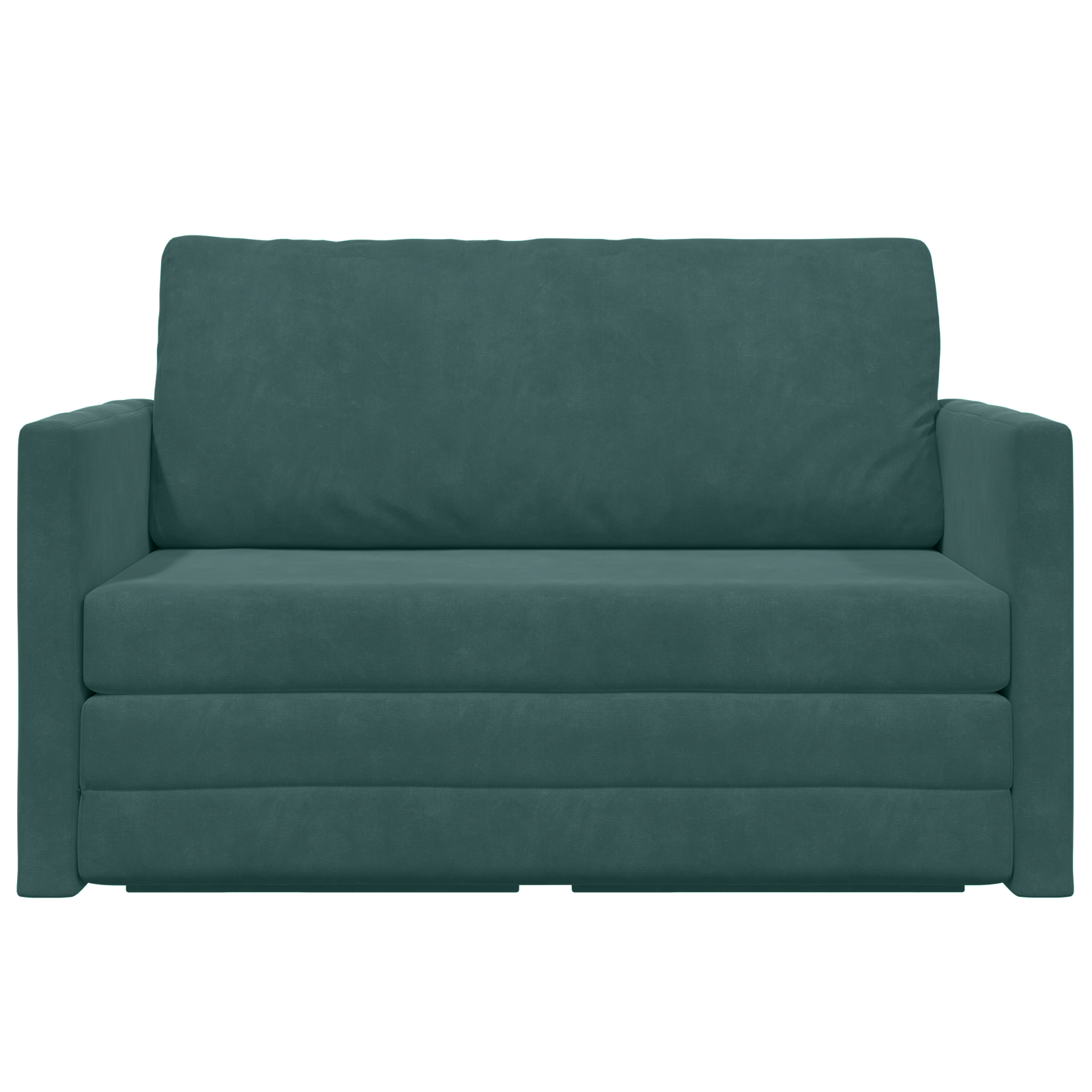 Canapea de podea 2 în 1 verde închis 124x204x61 cm catifea GartenMobel Dekor
