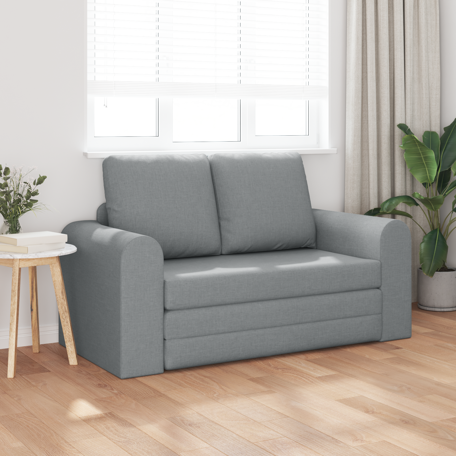 Canapea extensibilă 2 în 1 Gri deschis 148x71x83 cm Fabri GartenMobel Dekor