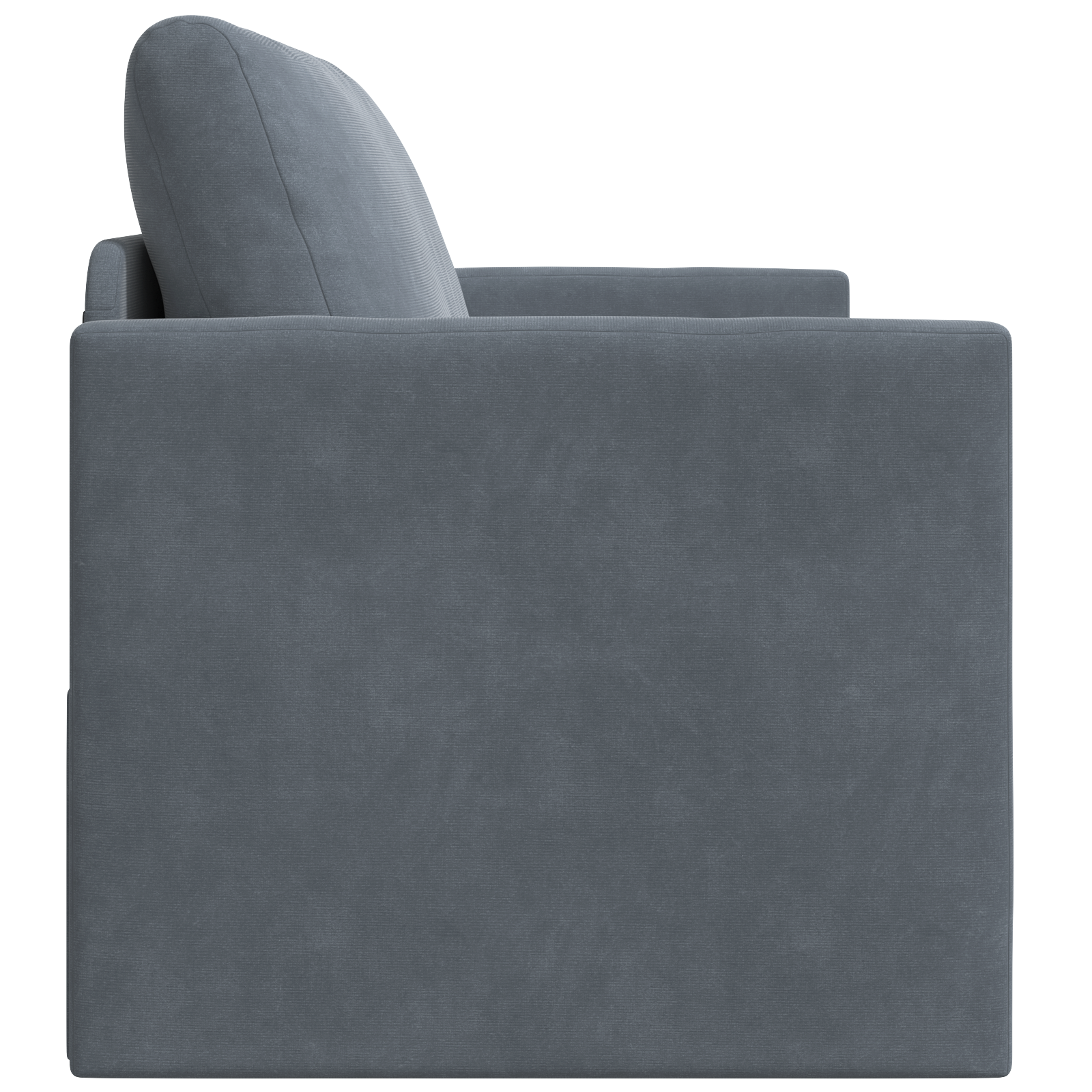 Canapea extensibilă 2 în 1 gri închis 124x204x61 cm Velur GartenMobel Dekor