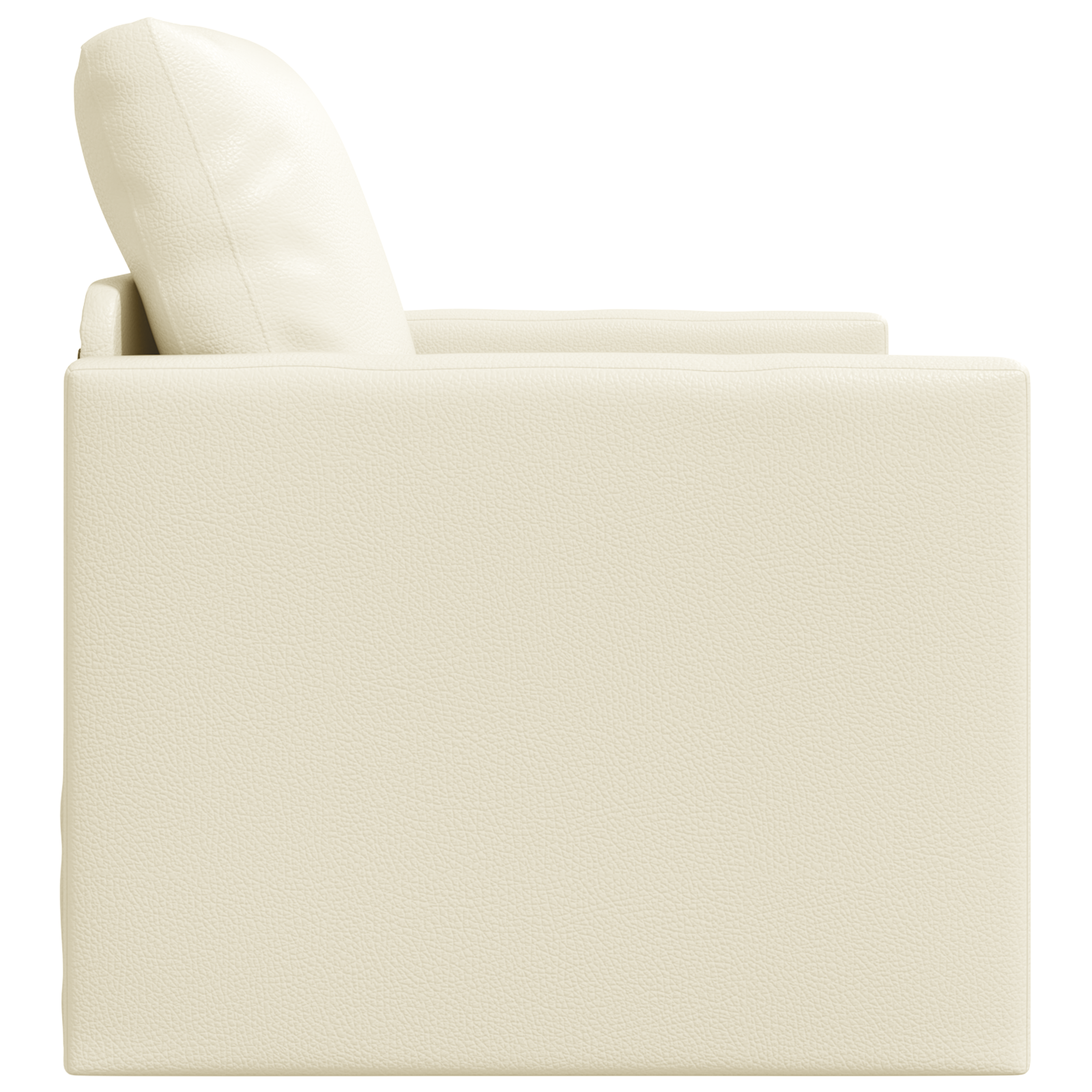 Canapea pat 2 în 1 crem 74x77x81 cm din piele sintetică GartenMobel Dekor