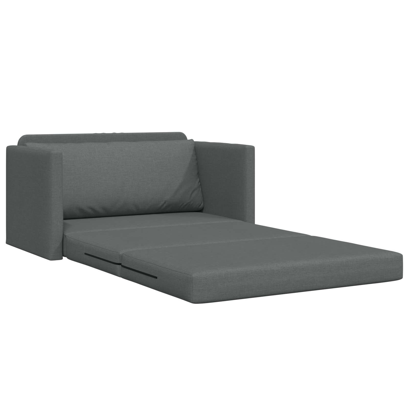 Canapea pat 2 în 1 gri închis 124x71x78 cm material textil GartenMobel Dekor