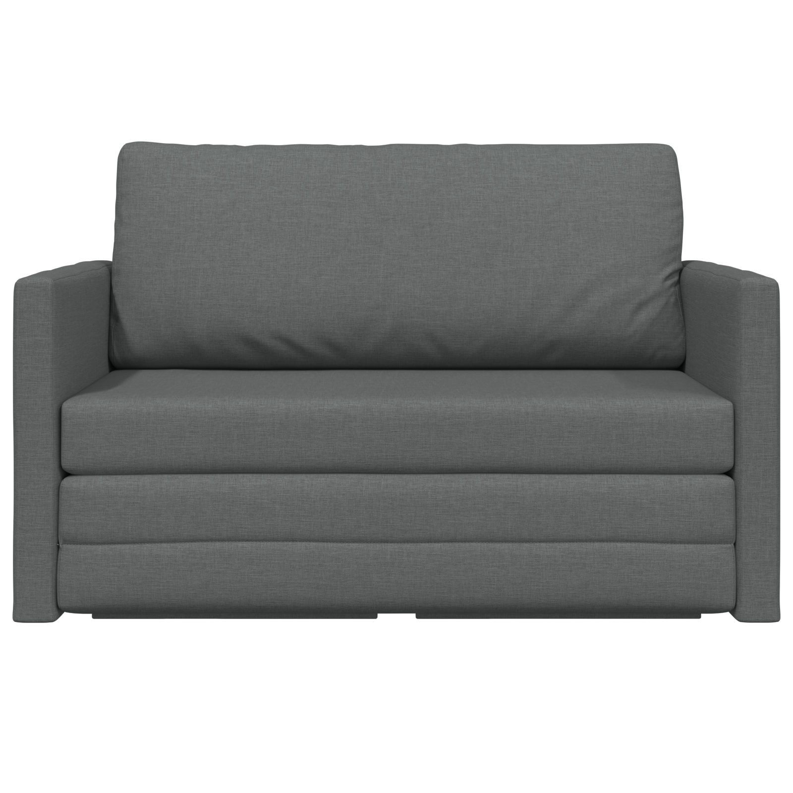 Canapea pat 2 în 1 gri închis 124x71x78 cm material textil GartenMobel Dekor