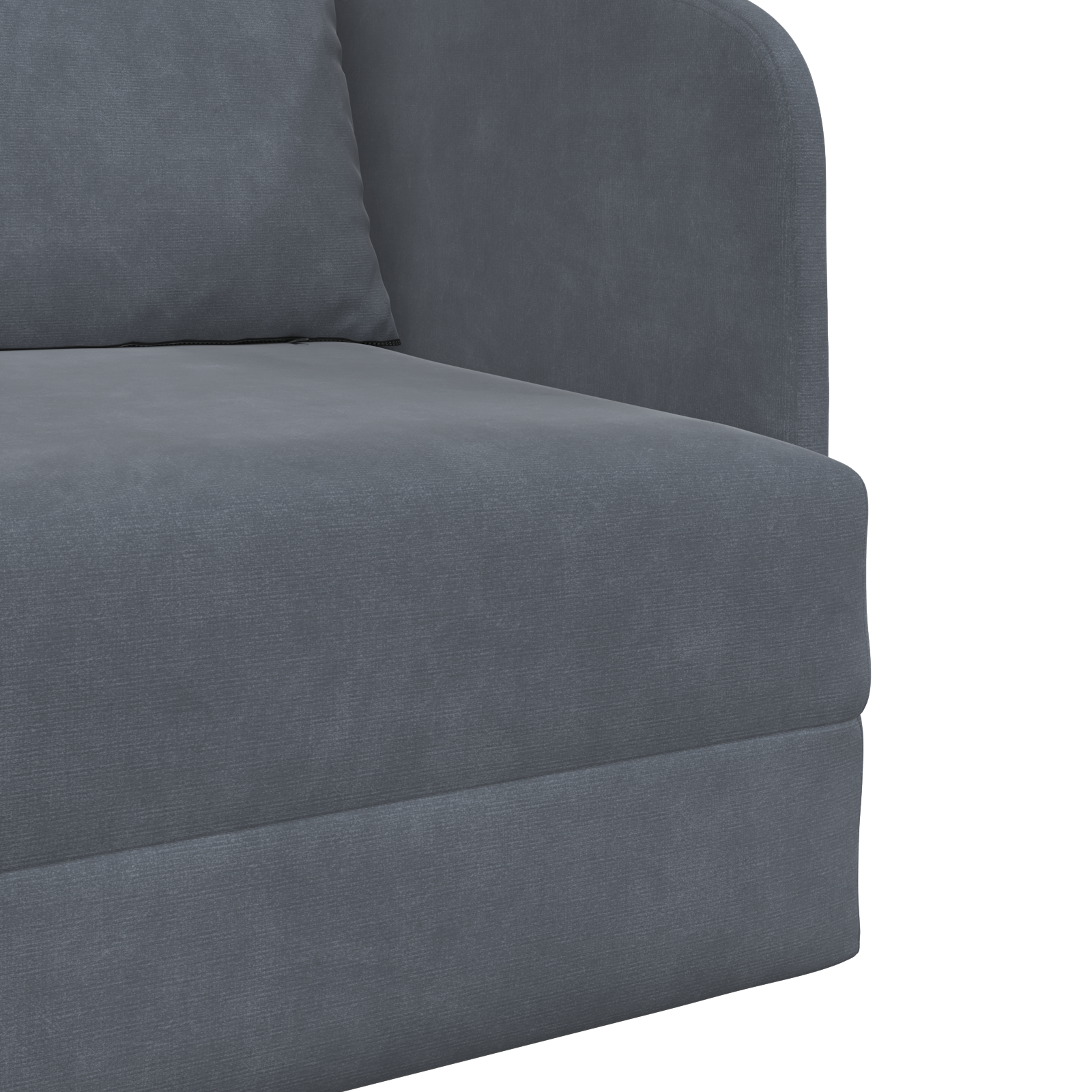 Canapea pat 2 în 1 gri închis 65x80x83 cm catifea GartenMobel Dekor
