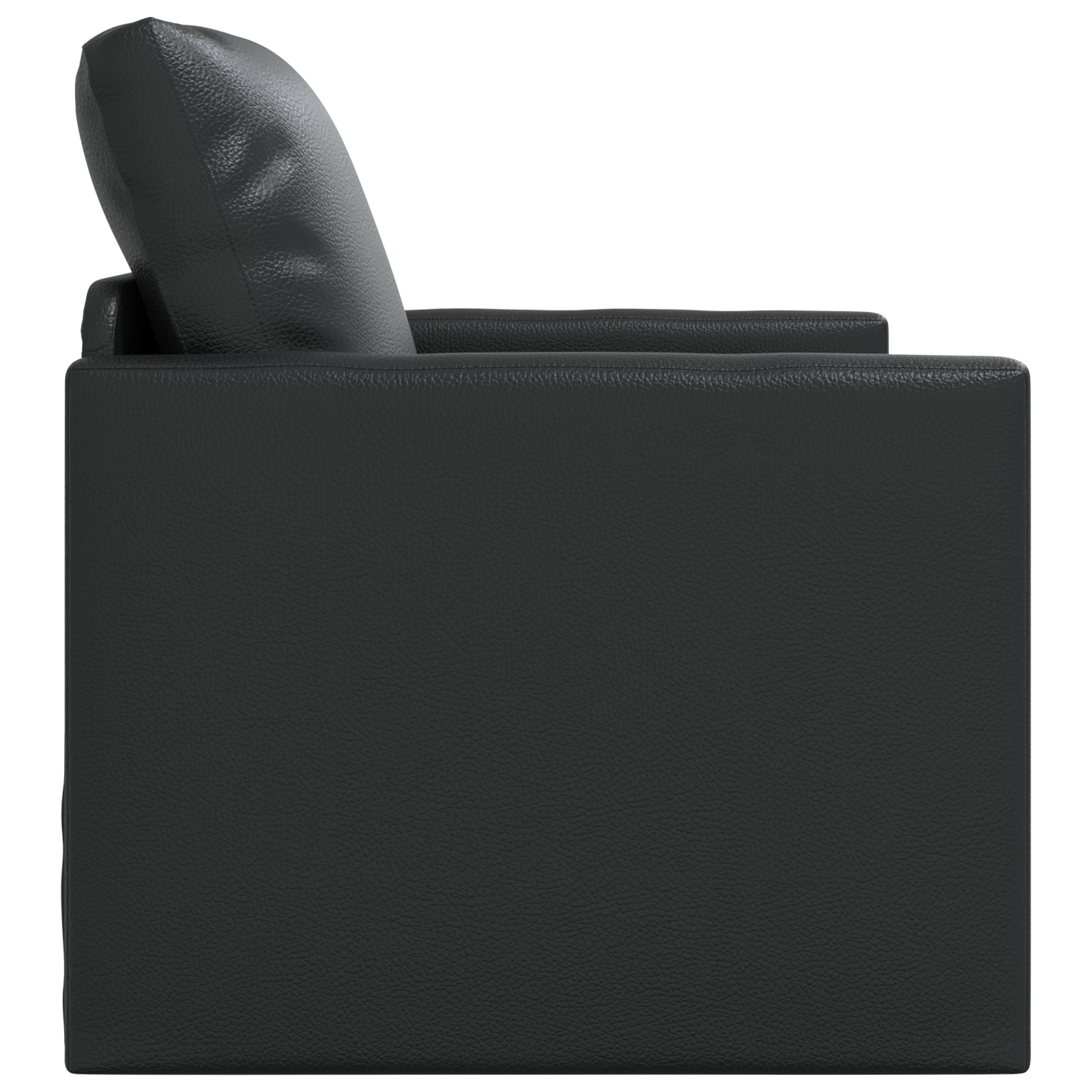 Fotoliul Floor Sofa Bed 2 în 1 Negru 74x77x81 cm Piele Artificială GartenMobel Dekor