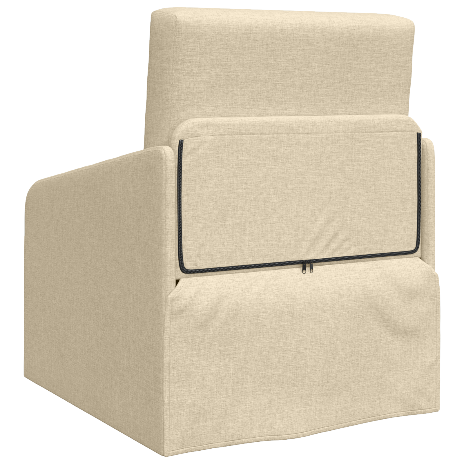 Sofa Pat 2 în 1 Crem 65x80x83 cm Țesătură GartenMobel Dekor