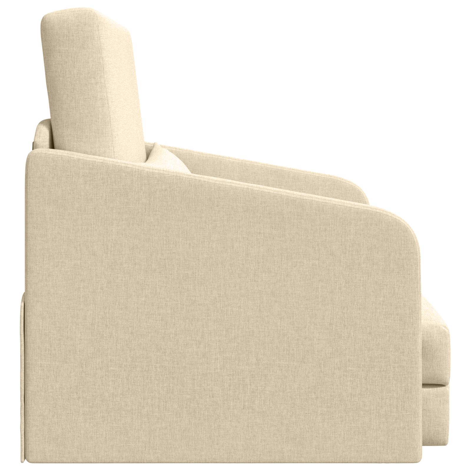 Sofa Pat 2 în 1 Crem 65x80x83 cm Țesătură GartenMobel Dekor