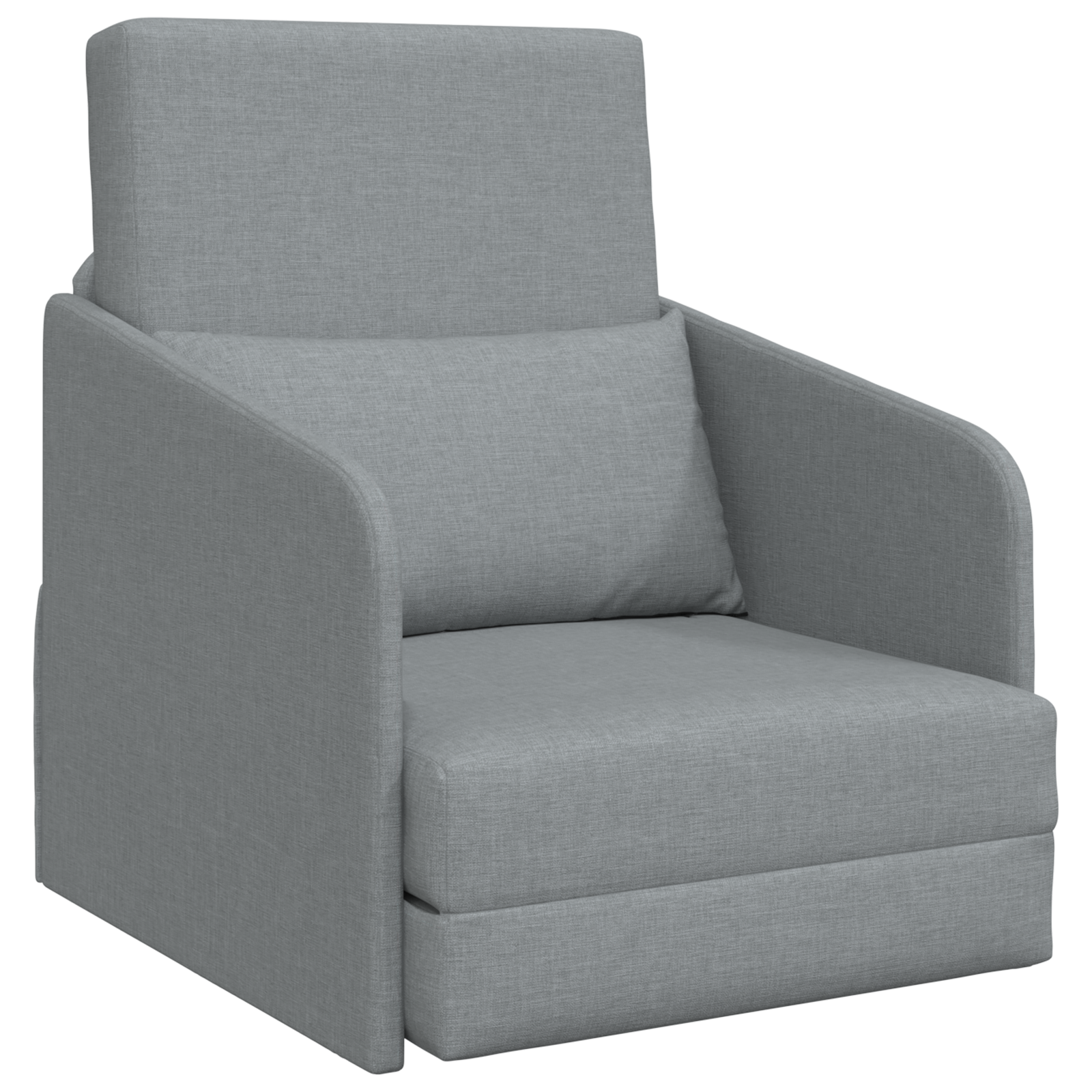 Sofa Pat 2-in-1 Gri Deschis 65x80x83 cm Tesatură GartenMobel Dekor