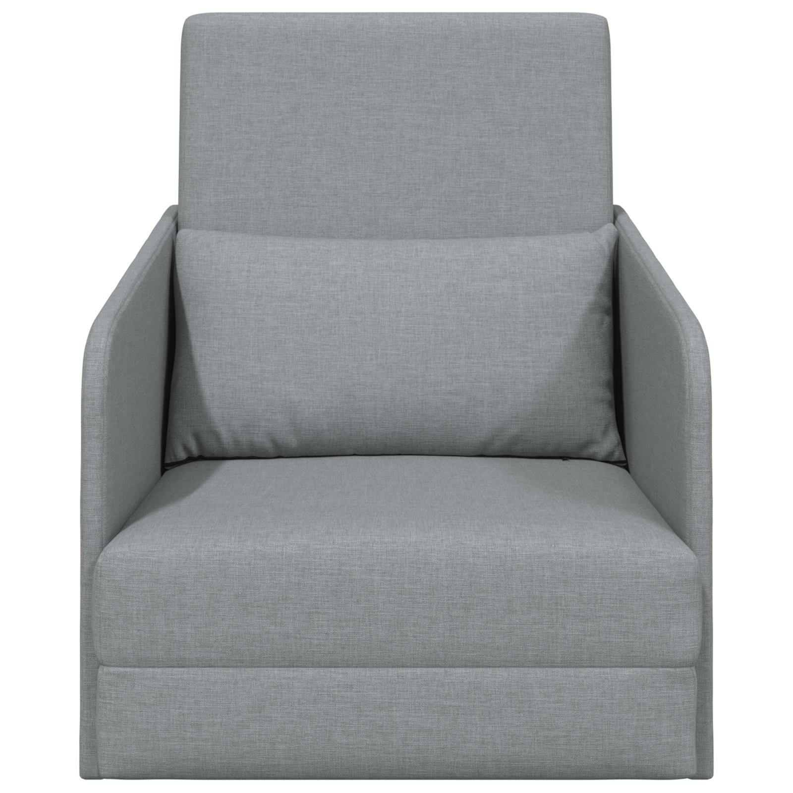 Sofa Pat 2-in-1 Gri Deschis 65x80x83 cm Tesatură GartenMobel Dekor
