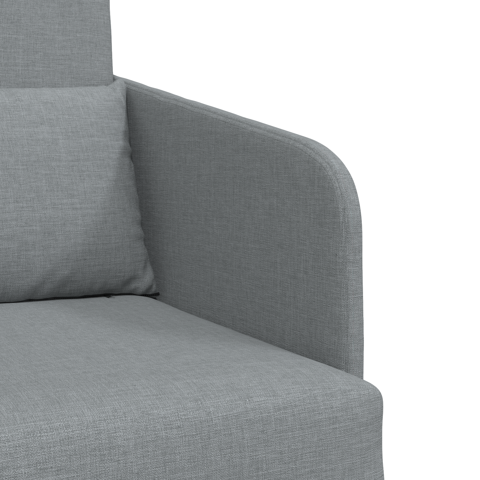 Sofa Pat 2-in-1 Gri Deschis 65x80x83 cm Tesatură GartenMobel Dekor