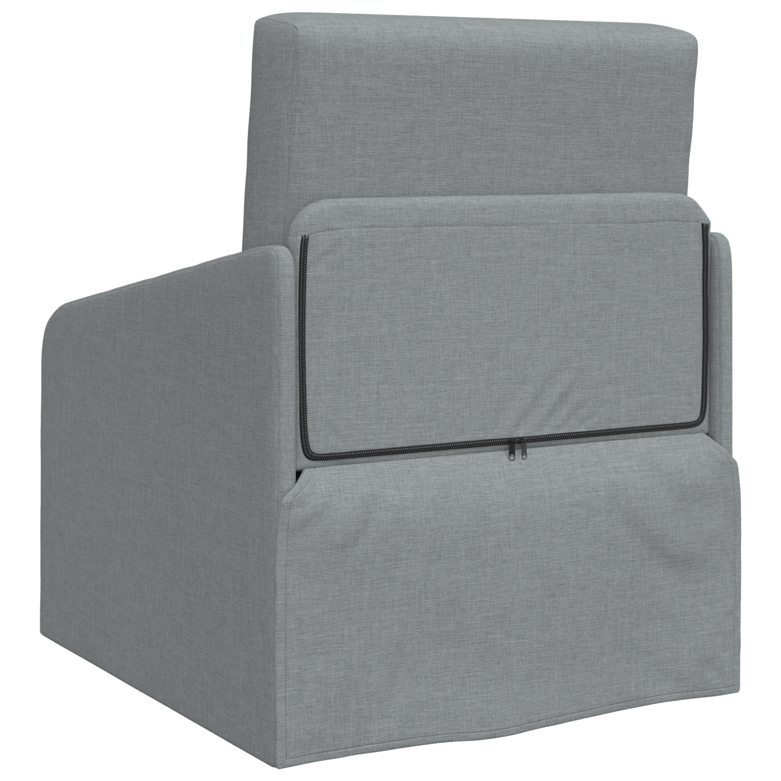 Sofa Pat 2-in-1 Gri Deschis 65x80x83 cm Tesatură GartenMobel Dekor
