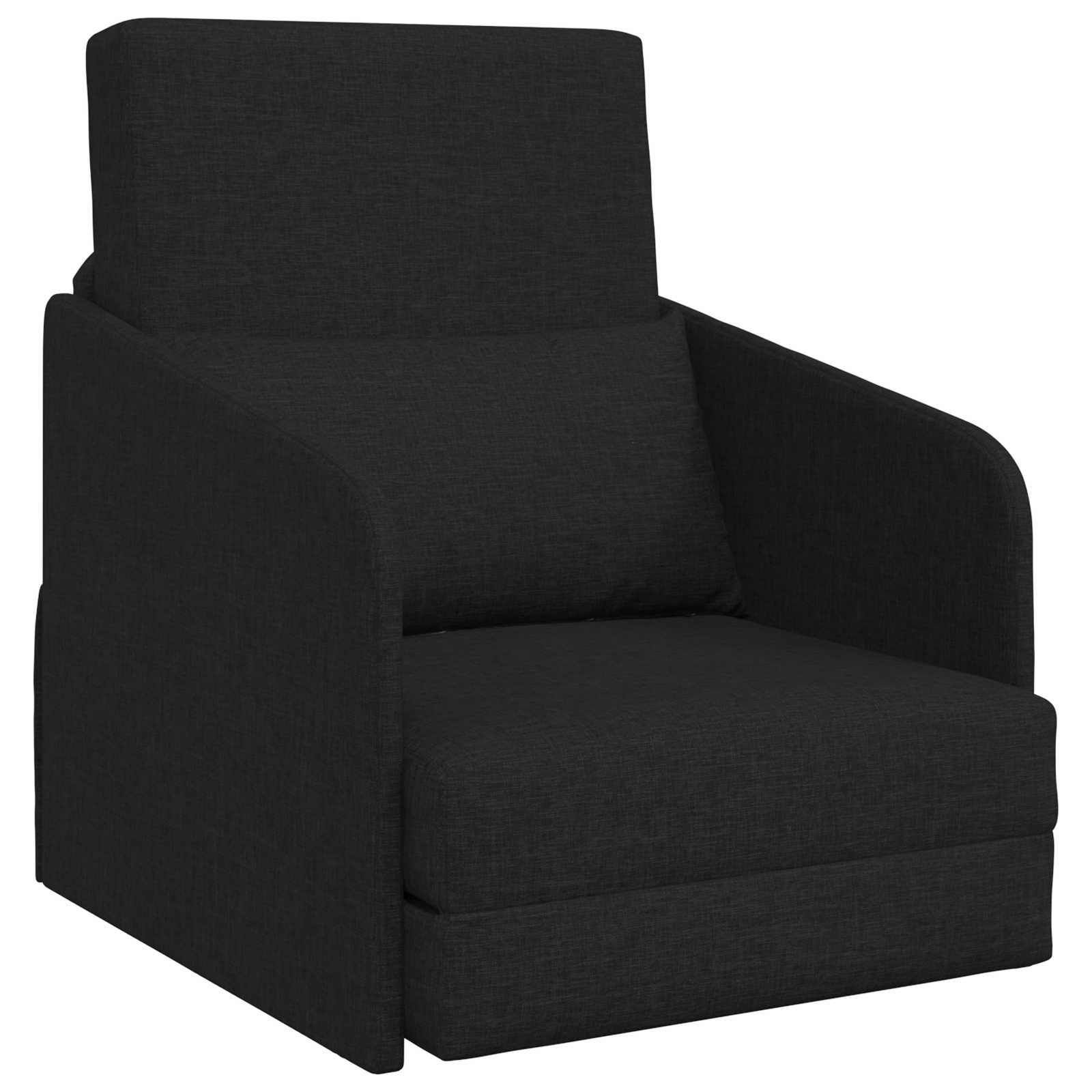 Sofa Pat 2-in-1 Negru 65x80x83 cm Material GartenMobel Dekor