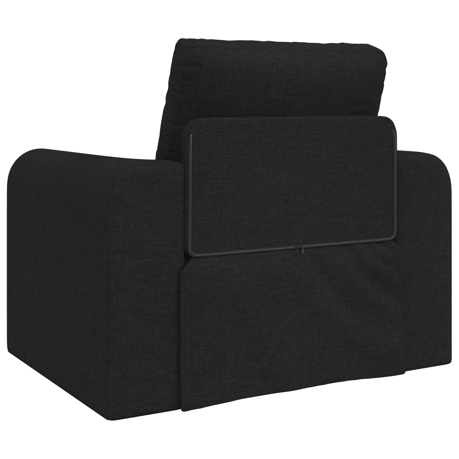 Sofa Pat 2 în 1 Negru 98x71x83 cm Țesătură GartenMobel Dekor