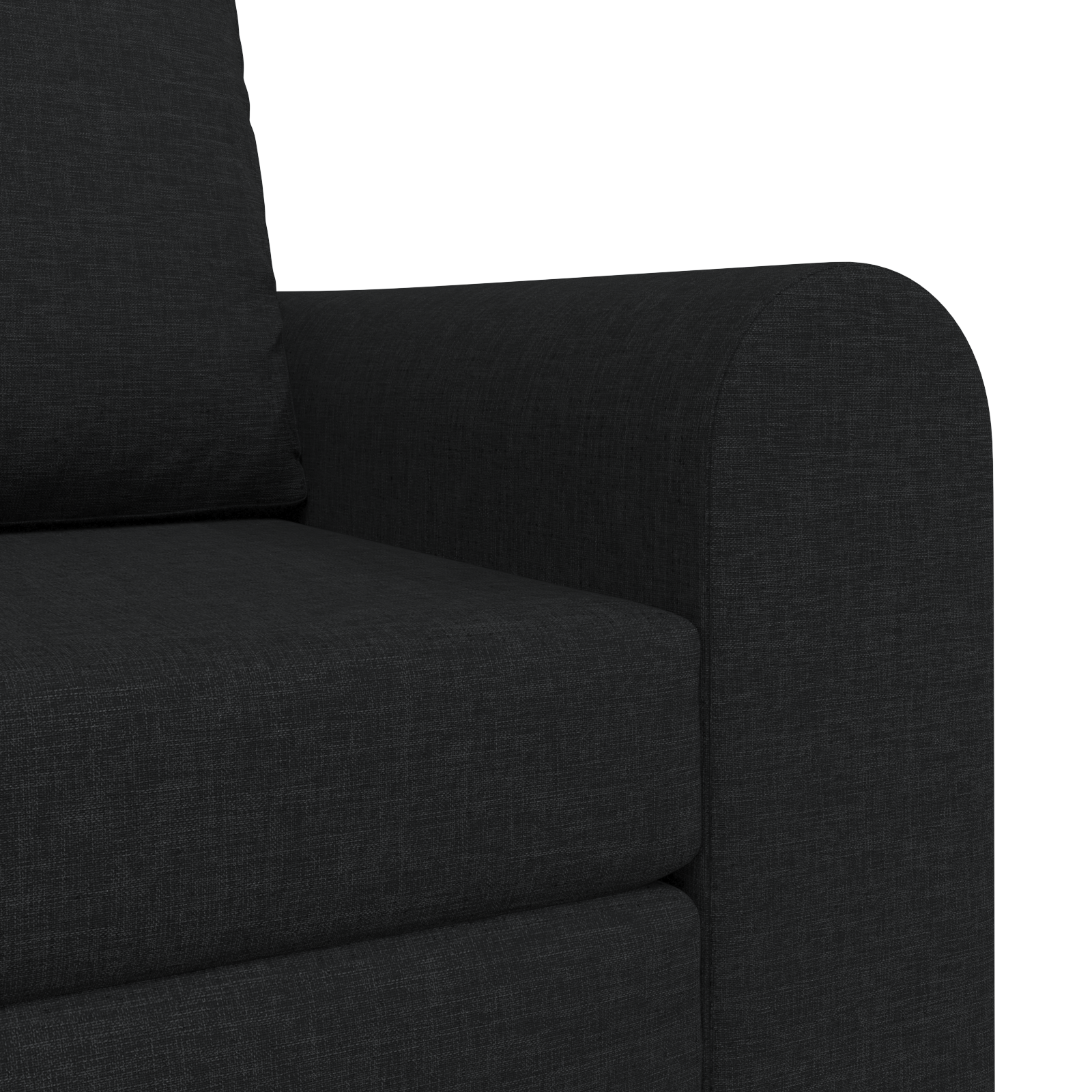 Sofa Pat 2 în 1 Negru 98x71x83 cm Țesătură GartenMobel Dekor
