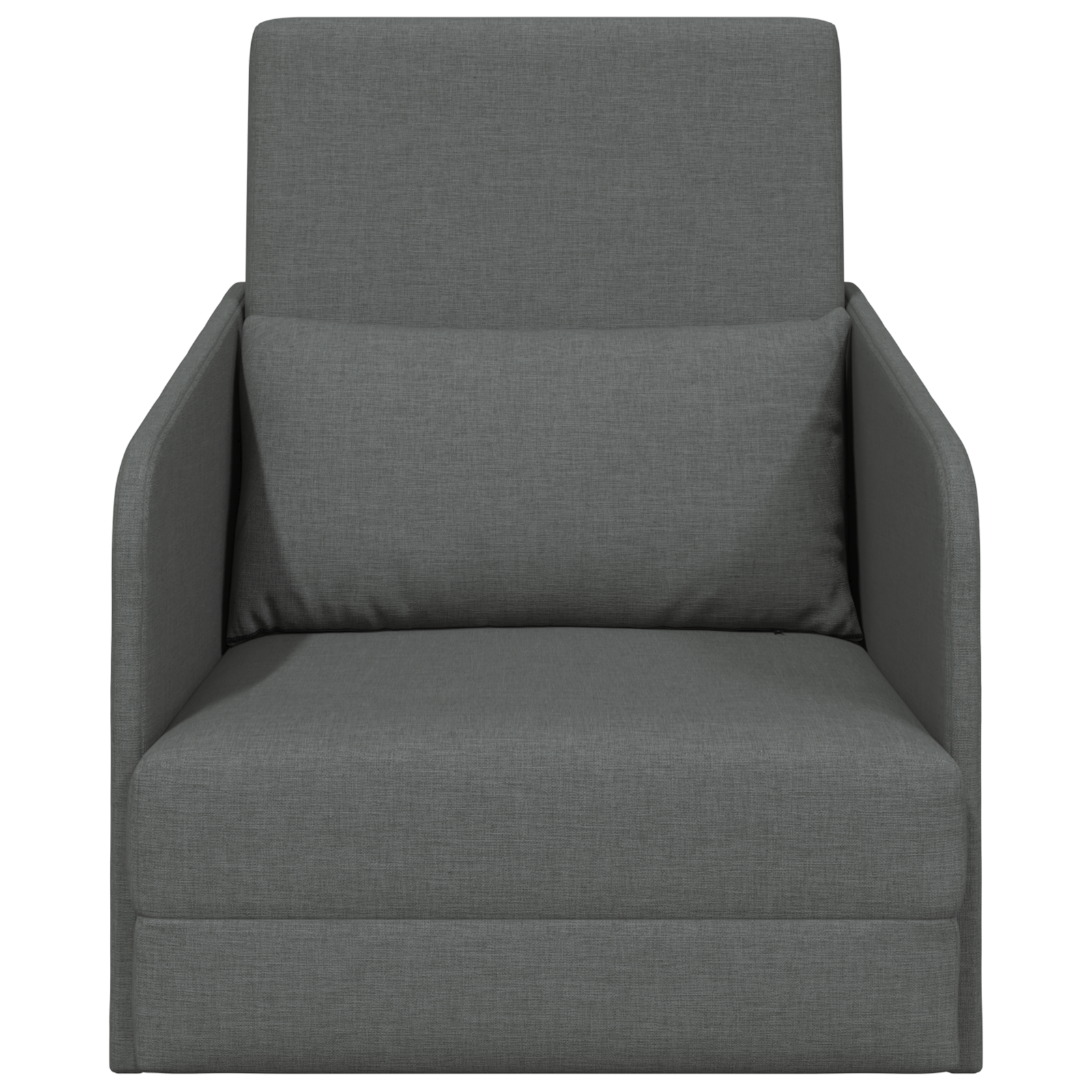 Sofa Pat Pe Pardoseală 2 în 1 Gri Închis 65x80x83 cm Țesătură GartenMobel Dekor