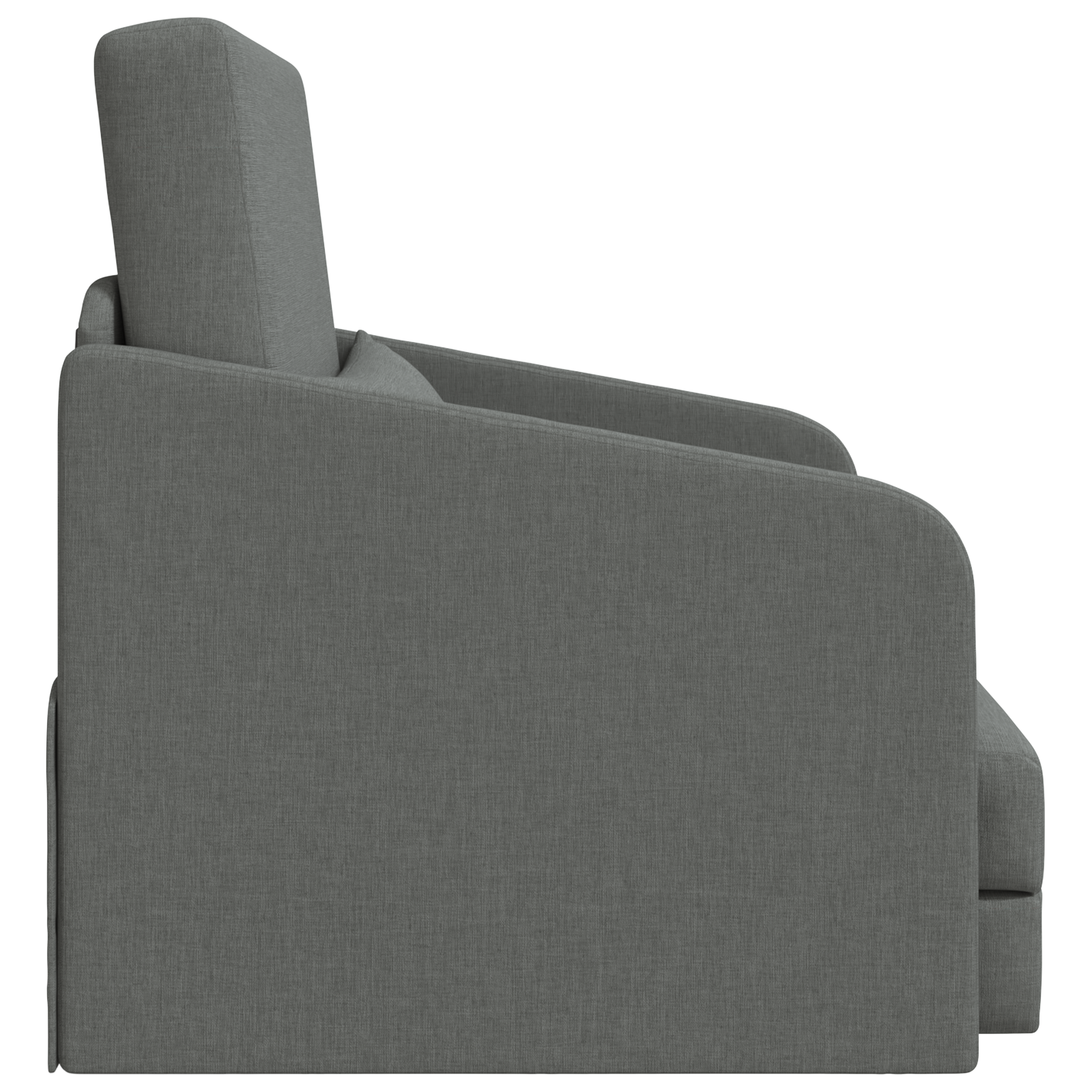 Sofa Pat Pe Pardoseală 2 în 1 Gri Închis 65x80x83 cm Țesătură GartenMobel Dekor