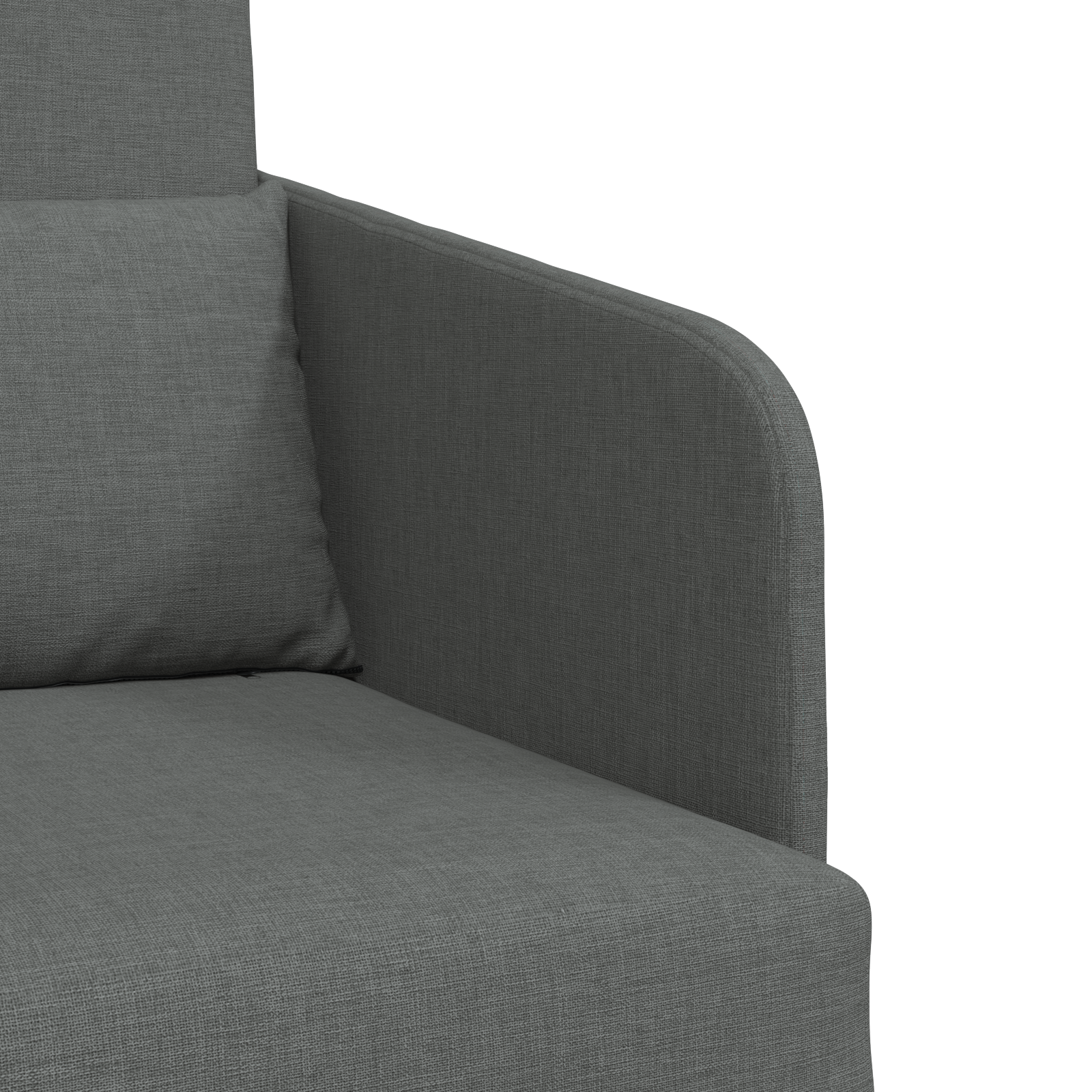 Sofa Pat Pe Pardoseală 2 în 1 Gri Închis 65x80x83 cm Țesătură GartenMobel Dekor