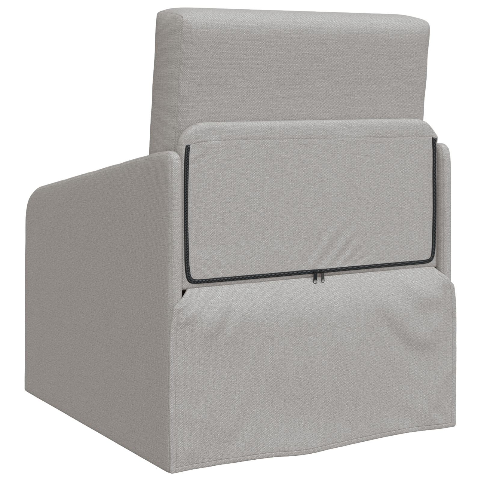 Sofa Pat Podea 2 în 1 Gri Noros 65x80x83 cm Stoff GartenMobel Dekor