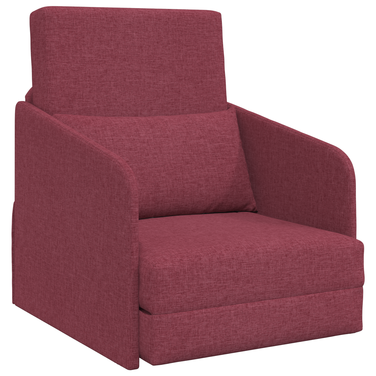 Sofa Pat de Pardoseală 2 în 1 Roșu Vin 65x80x83 cm Tesătură GartenMobel Dekor