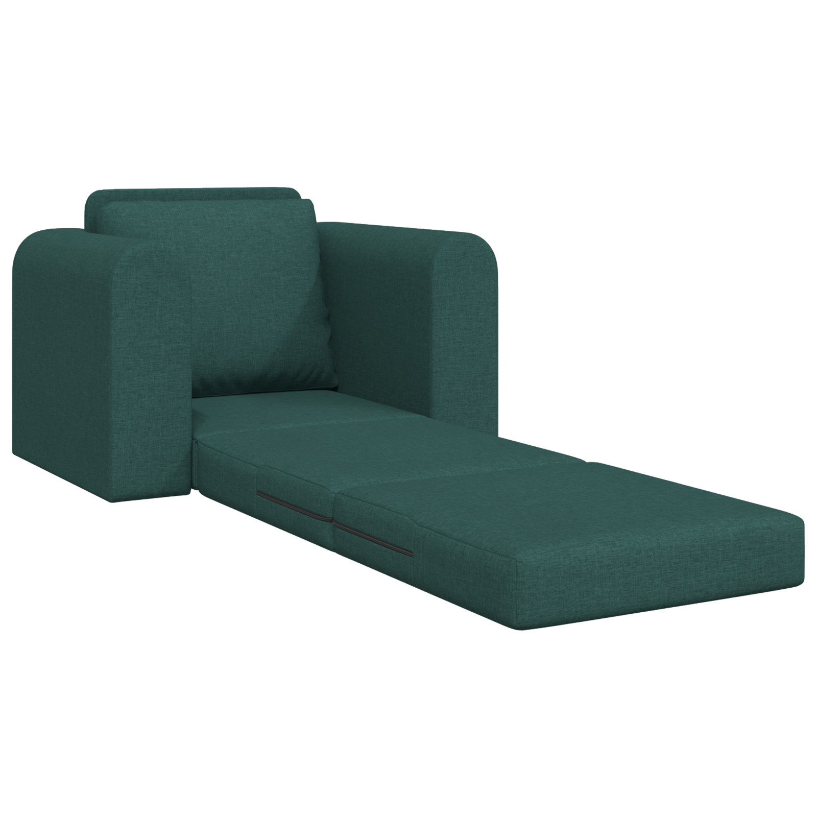 Sofa Pat de Podea 2 în 1 Verde Întunecat 98x71x83 cm Textil GartenMobel Dekor