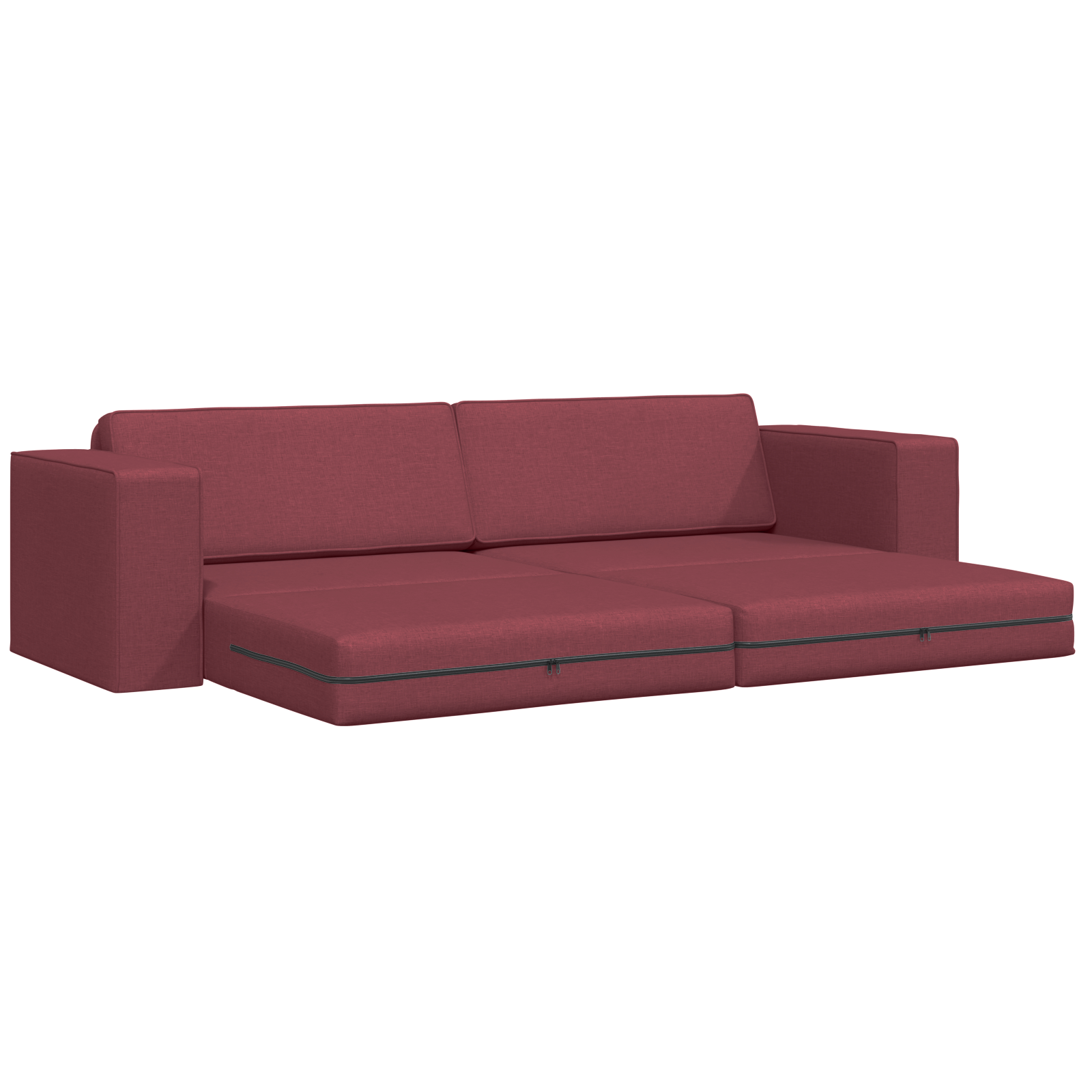Canapea Pat 2 în 1 Bordó 245x150x60.5 cm GartenMobel Dekor