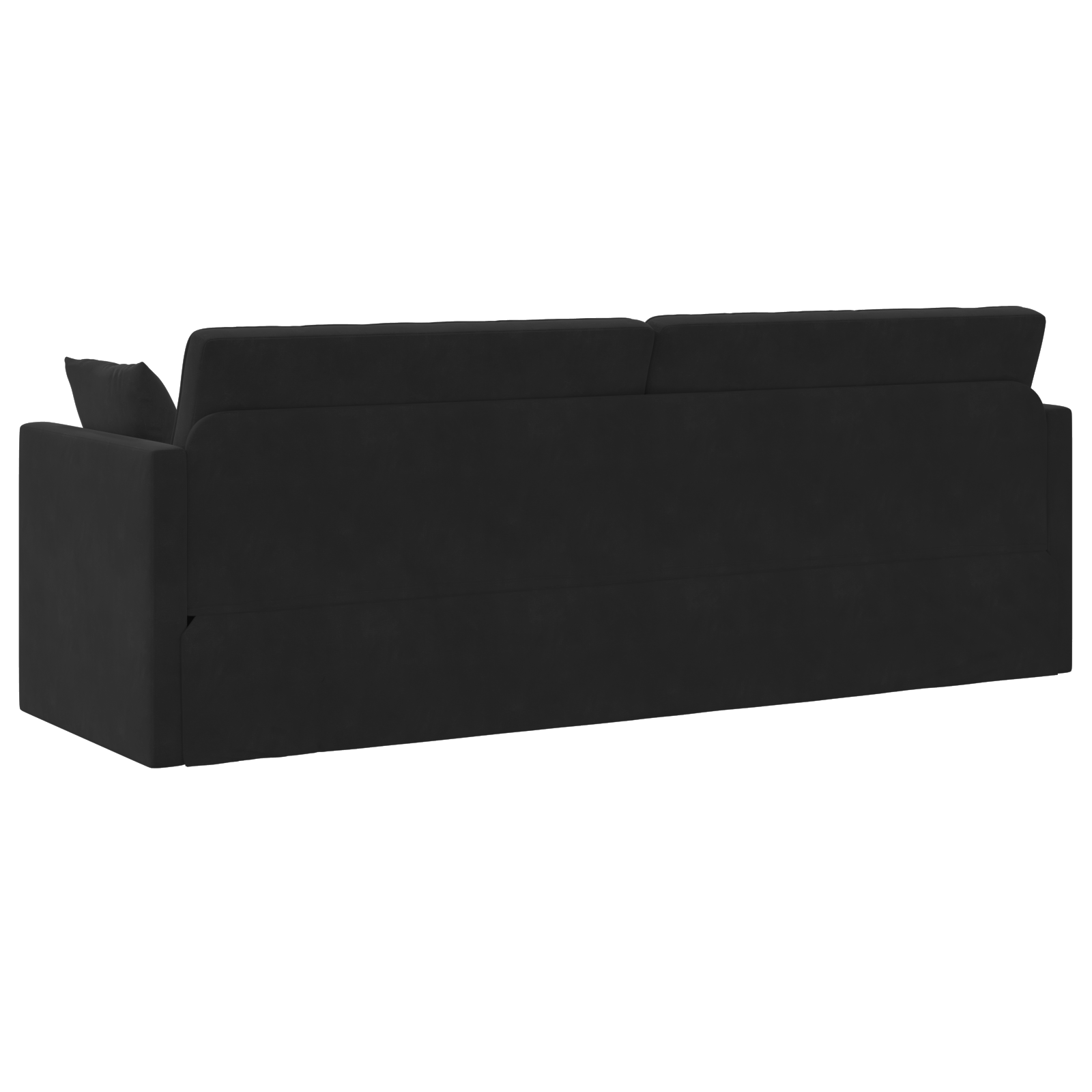 Canapea Pat 2 în 1 Neagră 213x144x60 cm Catifea GartenMobel Dekor