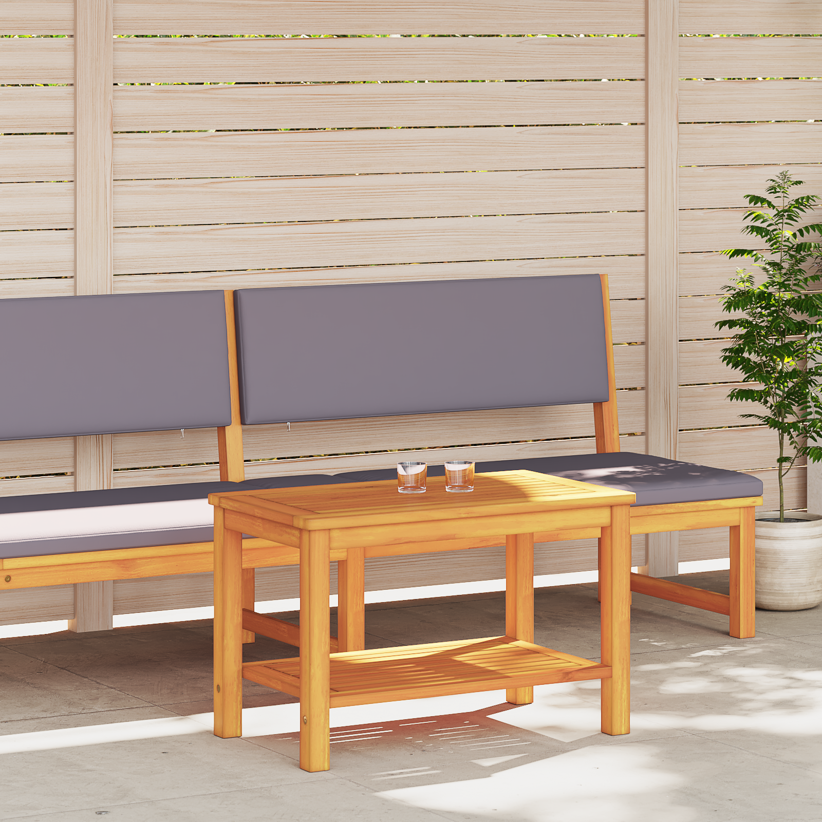 Masă de cafea 90x50x45 cm Lemn de acacia solid GartenMobel Dekor