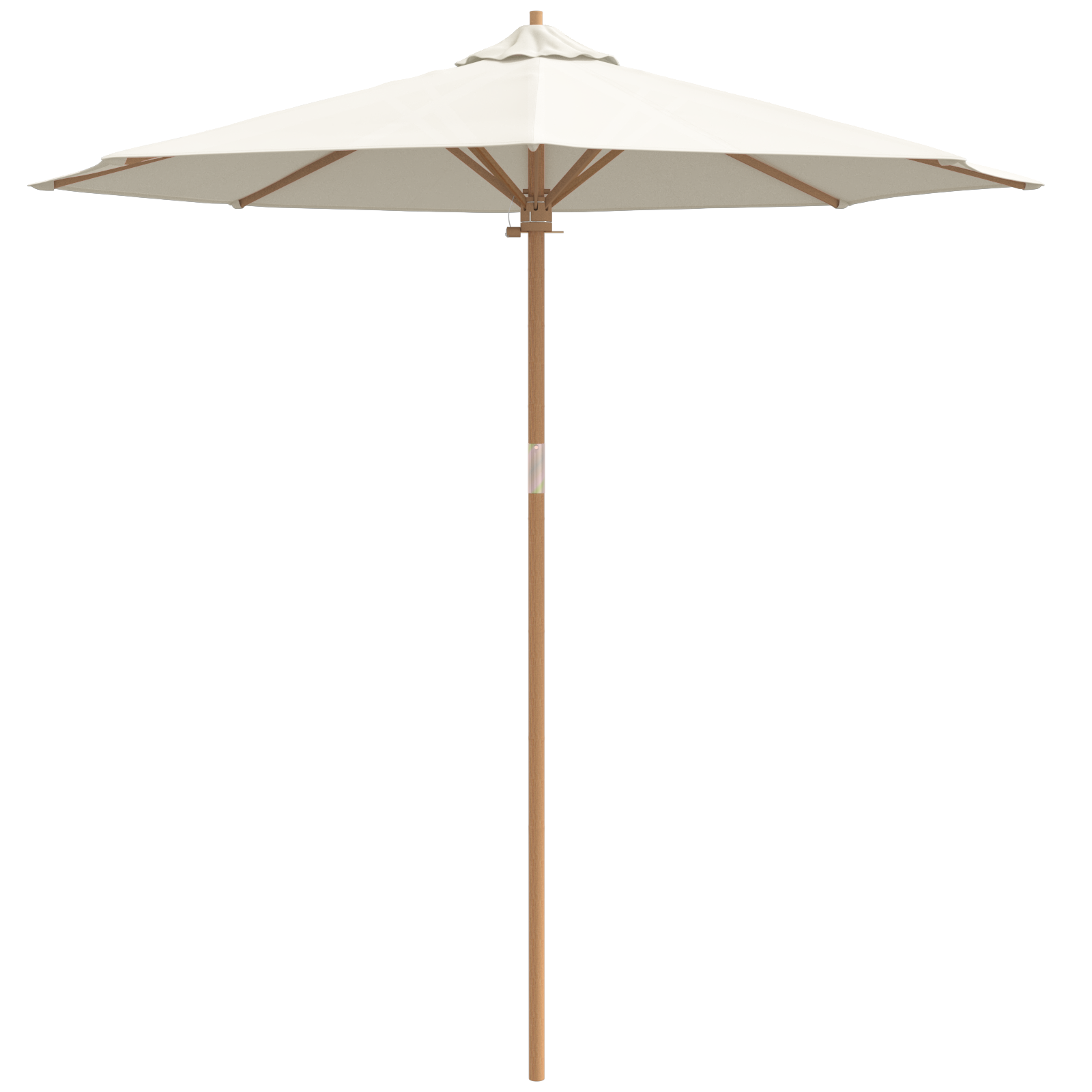 Parasol Grădină Alb Crem 240x260 cm Bambus GartenMobel Dekor