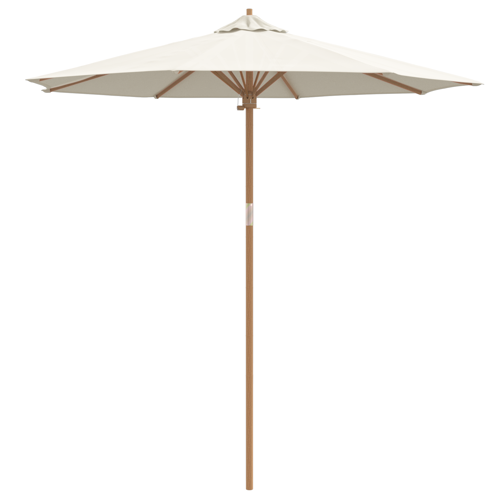 Parasol Grădină Alb Crem 240x260 cm Bambus GartenMobel Dekor