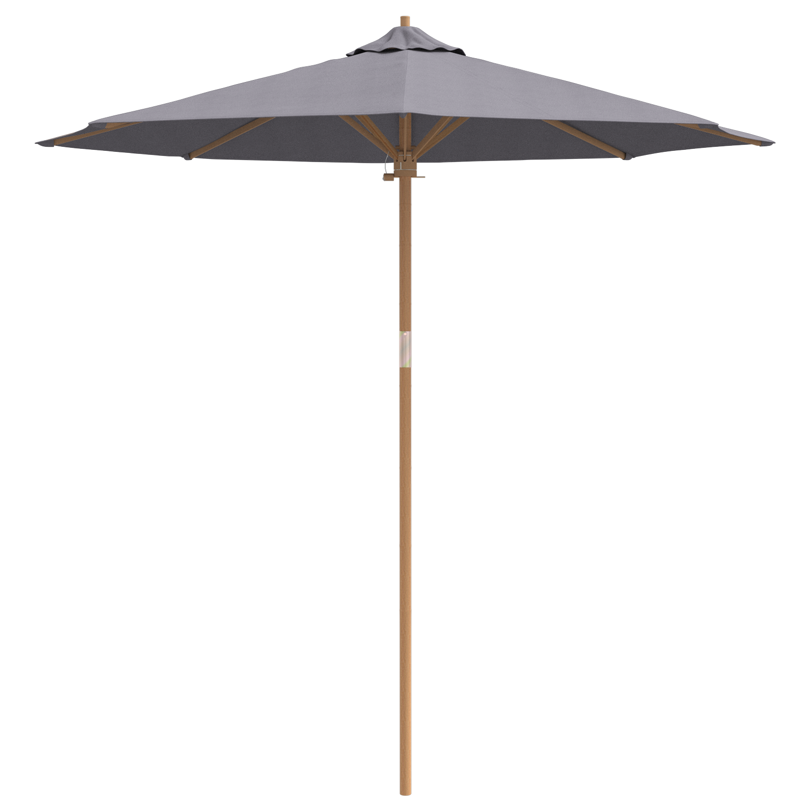 Parasol gri închis 240x260 cm din bambus GartenMobel Dekor