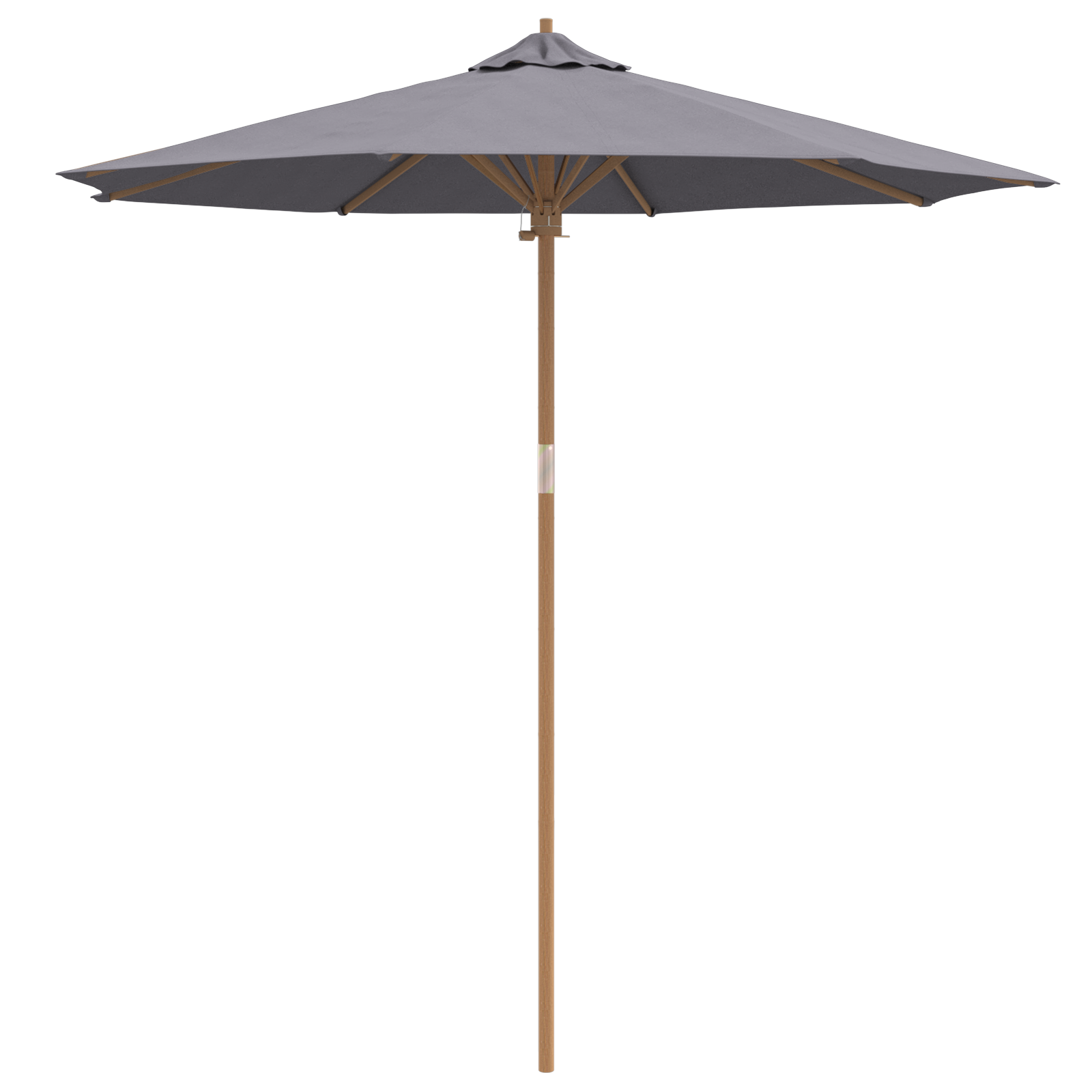 Parasol gri închis 240x260 cm din bambus GartenMobel Dekor