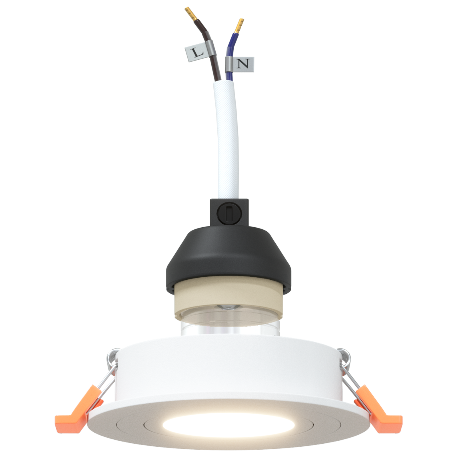 Spoturi încorporate 6 buc Rotund GU10 Alb Ø91 mm GartenMobel Dekor
