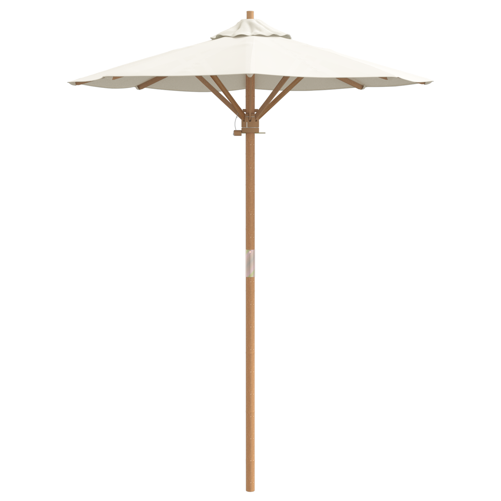 Umbrela de grădină Alb crem 150x210 cm Bambus GartenMobel Dekor