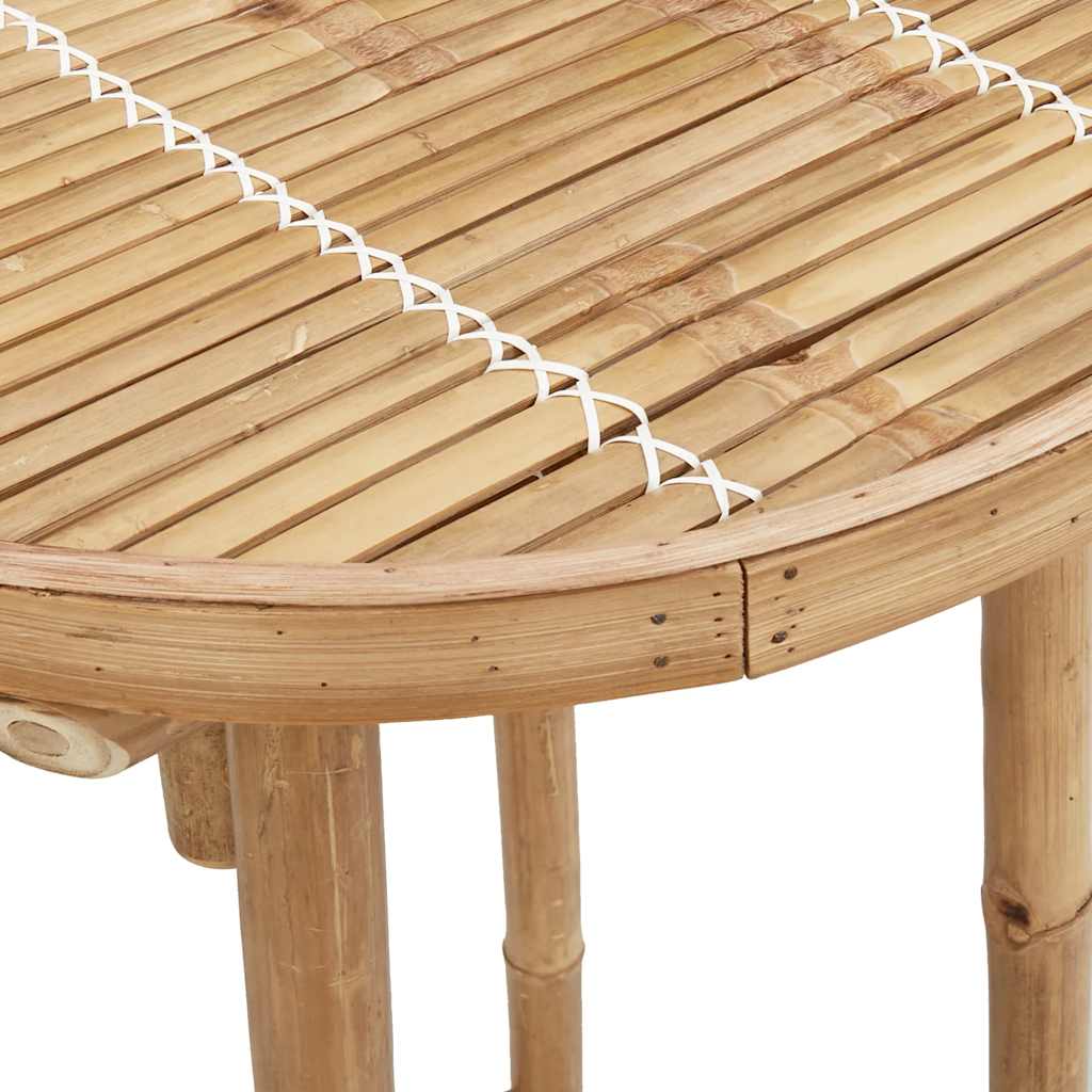 Masă de bar pentru exterior rotundă Ø55x100 cm din bambus GartenMobel Dekor