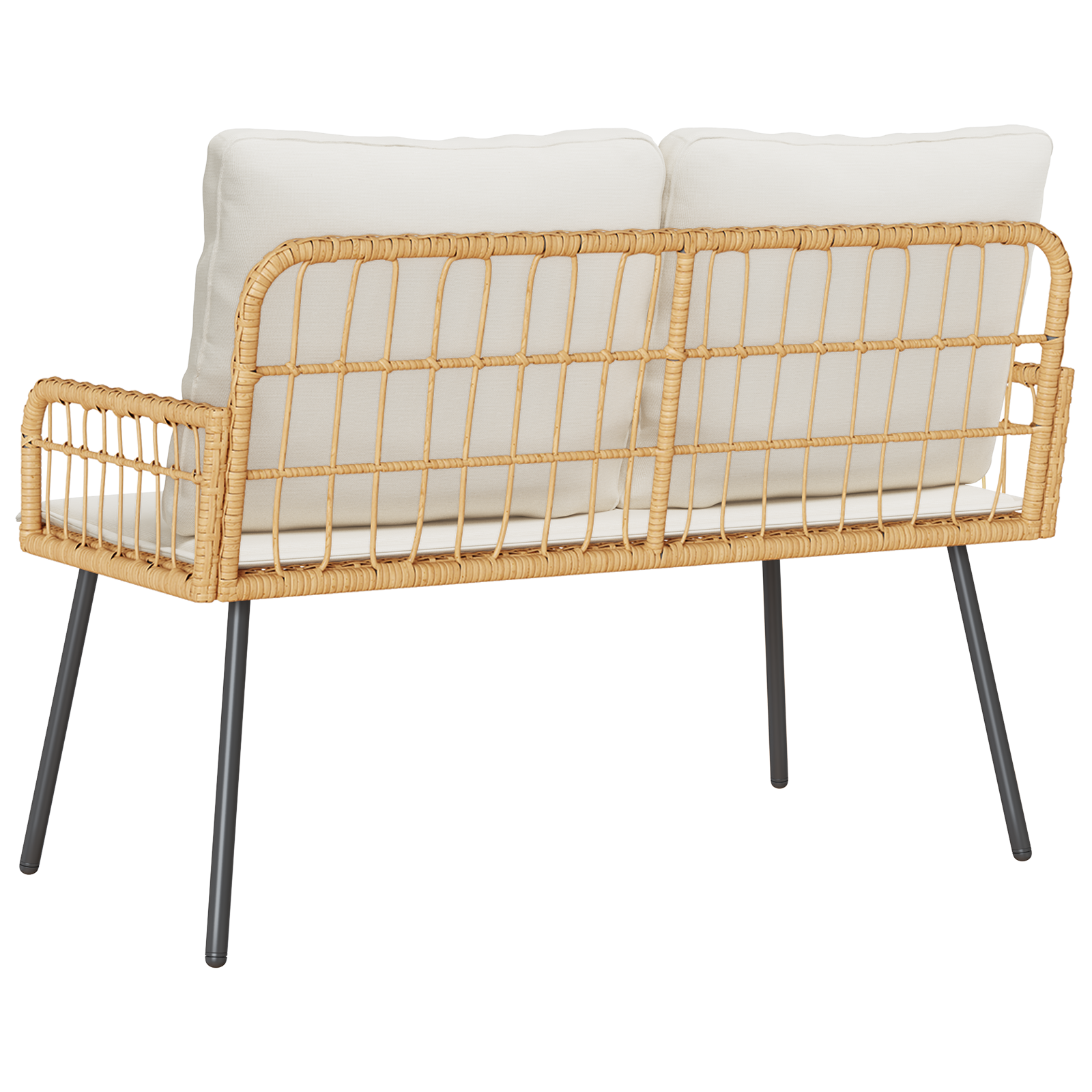 Bancă de grădină  Natural 114x64x78 cm din poliratan GartenMobel Dekor