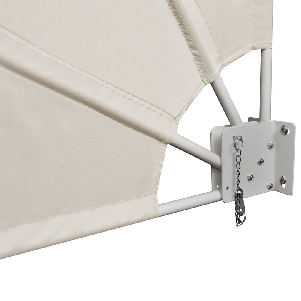 Copertină laterală pliabilă de balcon, crem, 140x140 cm GartenMobel Dekor