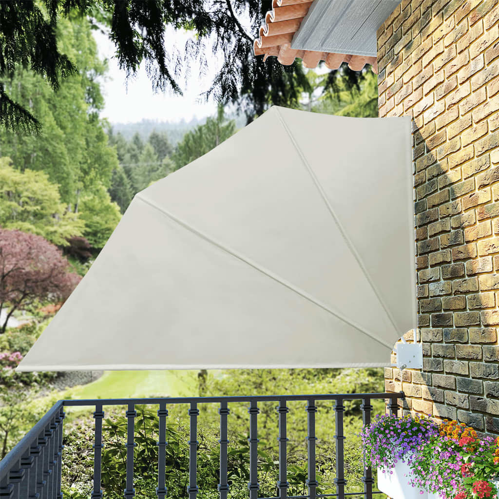 Copertină laterală pliabilă de balcon, crem, 160x240 cm GartenMobel Dekor