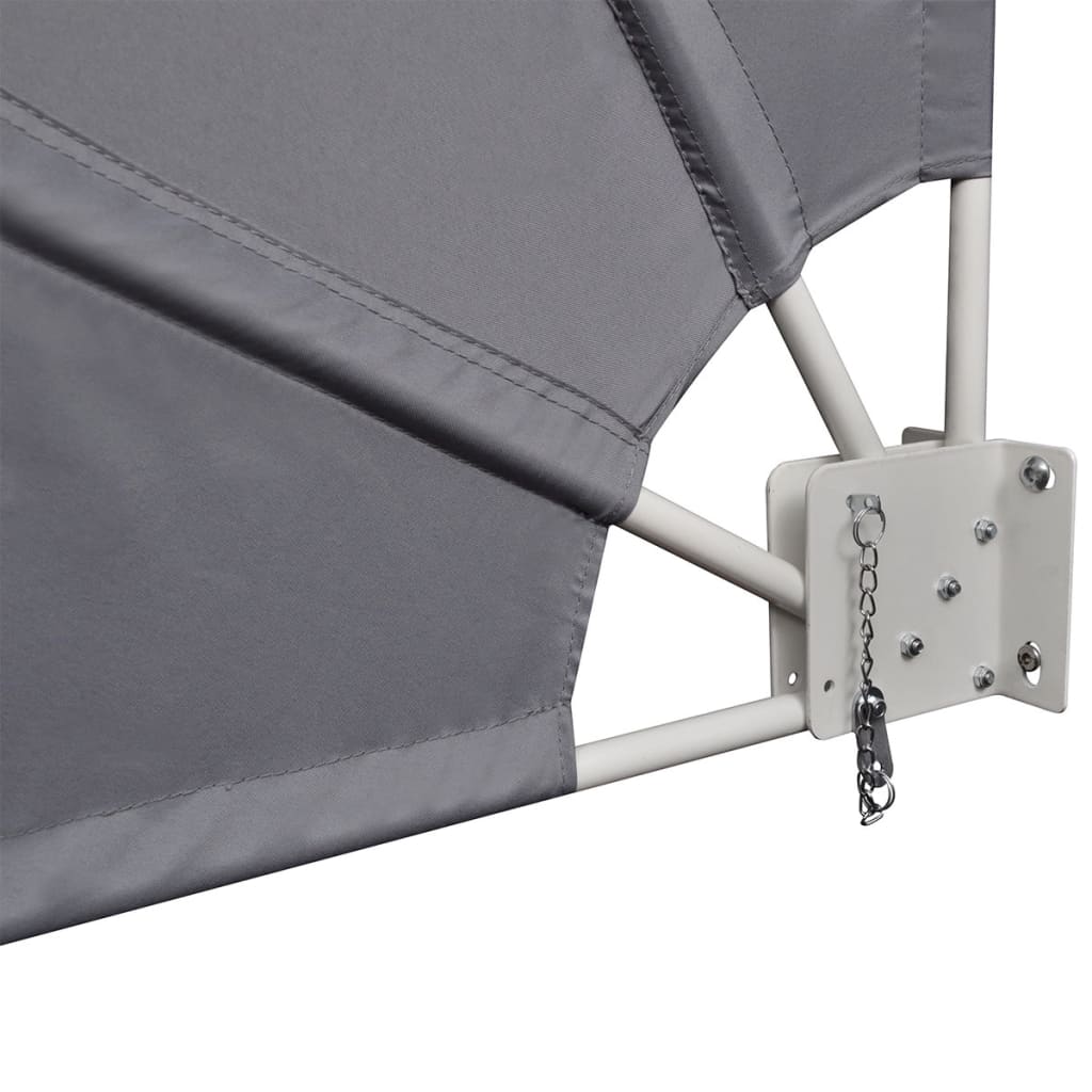 Copertină laterală pliabilă de balcon, gri, 140x140 cm GartenMobel Dekor
