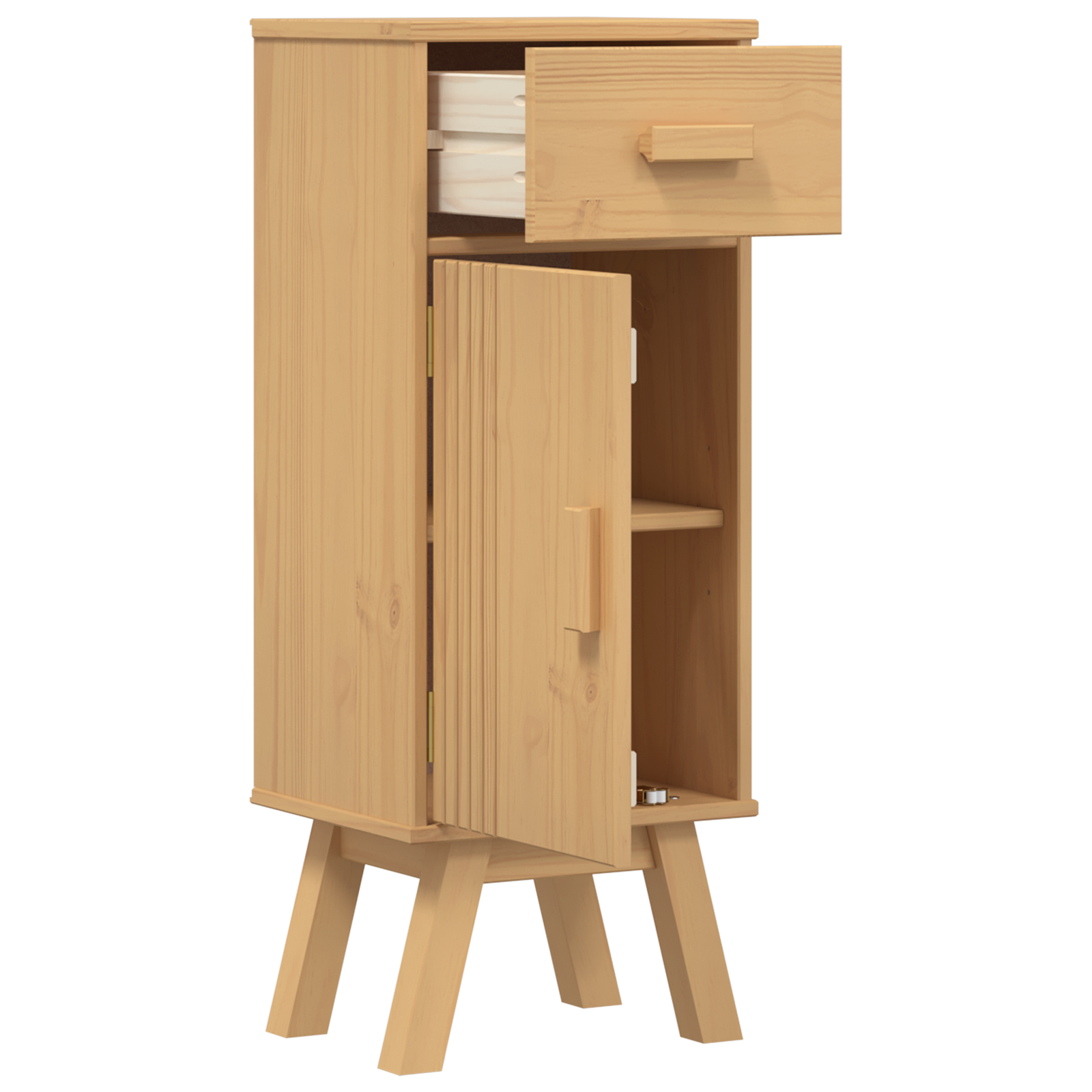 Mobilier de baie  35x30x90 cm din lemn masiv de pin GartenMobel Dekor