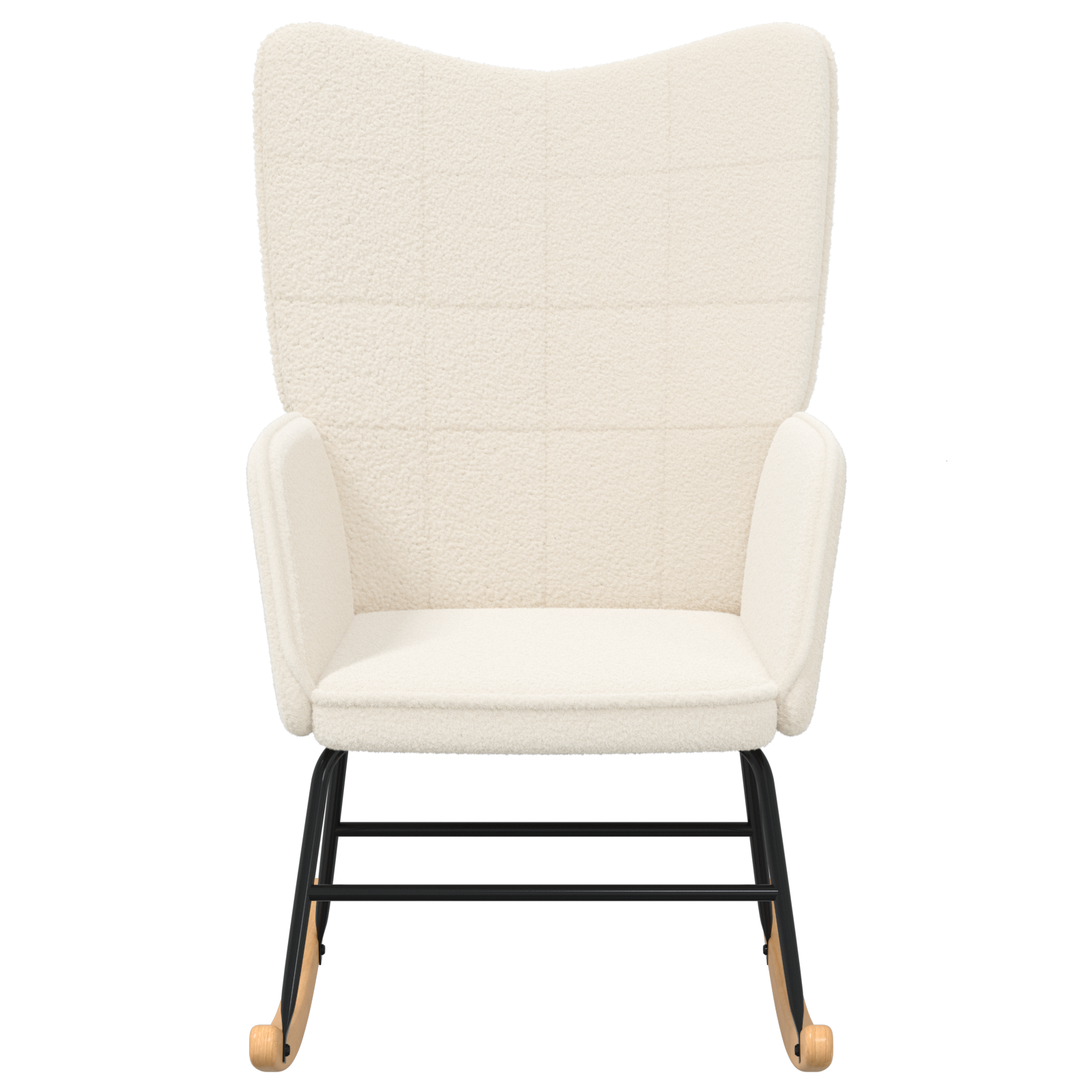 Scaun Relaxant  Crem din țesătură asemănătoare lânii GartenMobel Dekor