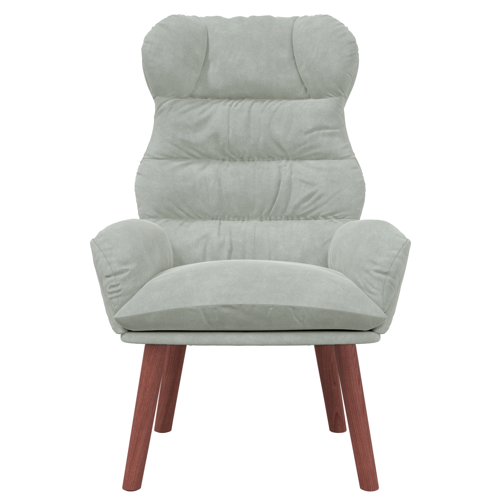 Scaun de relaxare Gri deschis din catifea GartenMobel Dekor