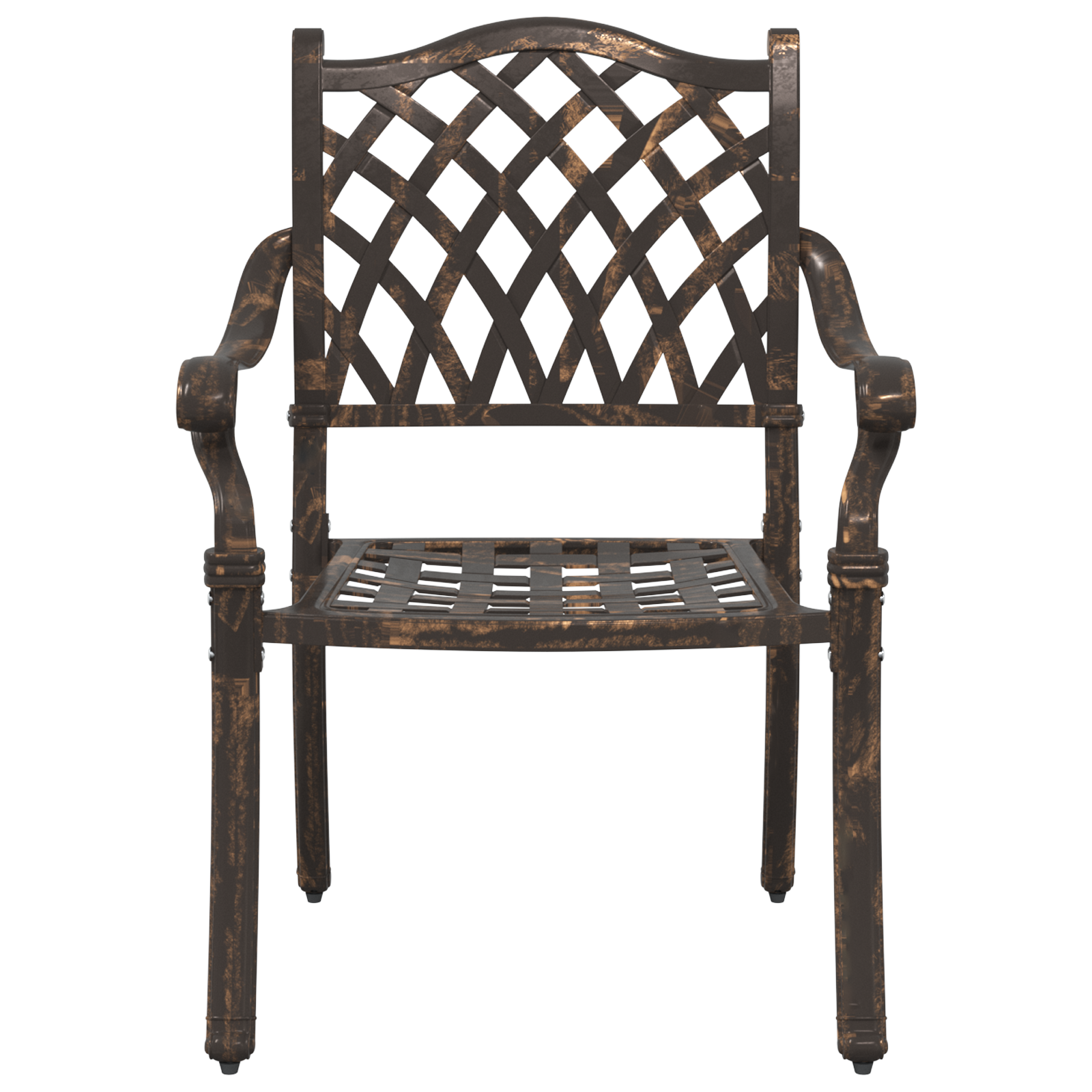 Set de 2 scaune de grădină  din aluminiu bronzat GartenMobel Dekor