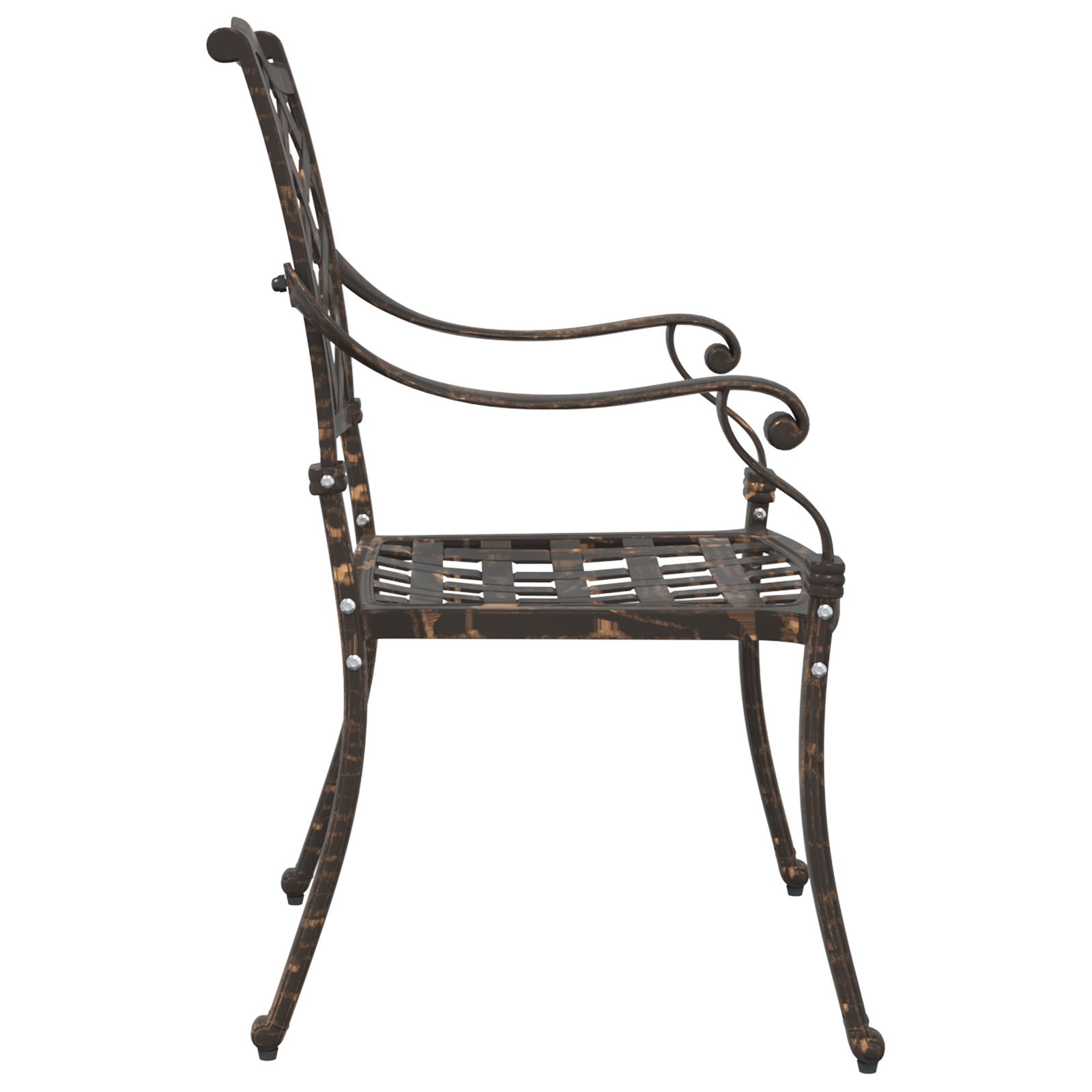 Set de 2 scaune de grădină  din aluminiu bronzat GartenMobel Dekor