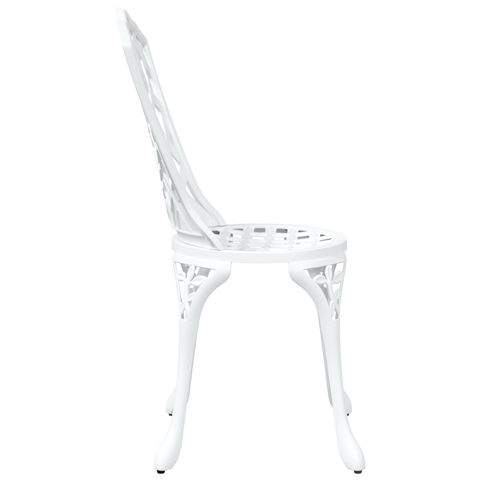Scaune de grădină  2 buc Alb Aluminiu turnat GartenMobel Dekor
