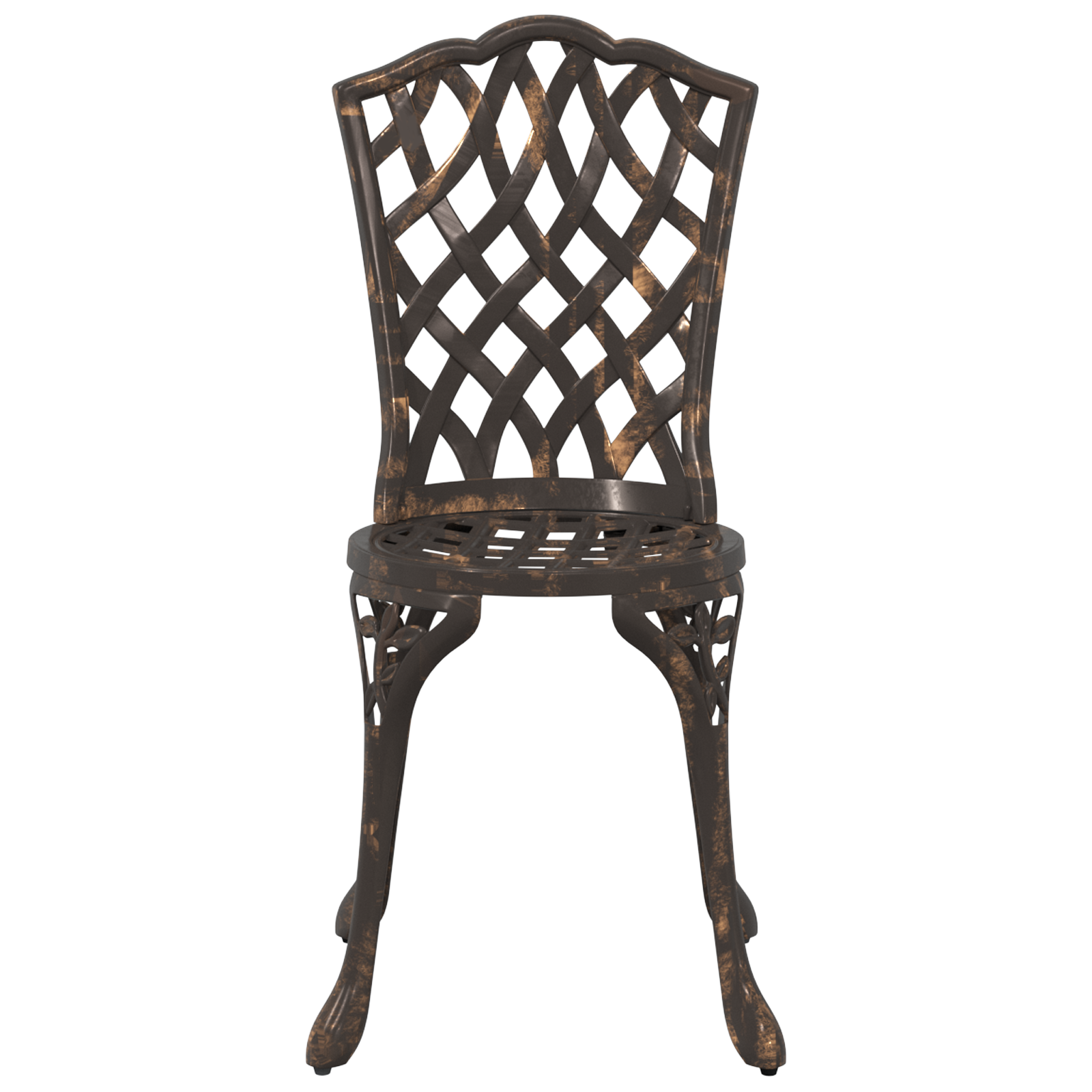 Set de 2 scaune de grădină  din aluminiu bronzat GartenMobel Dekor