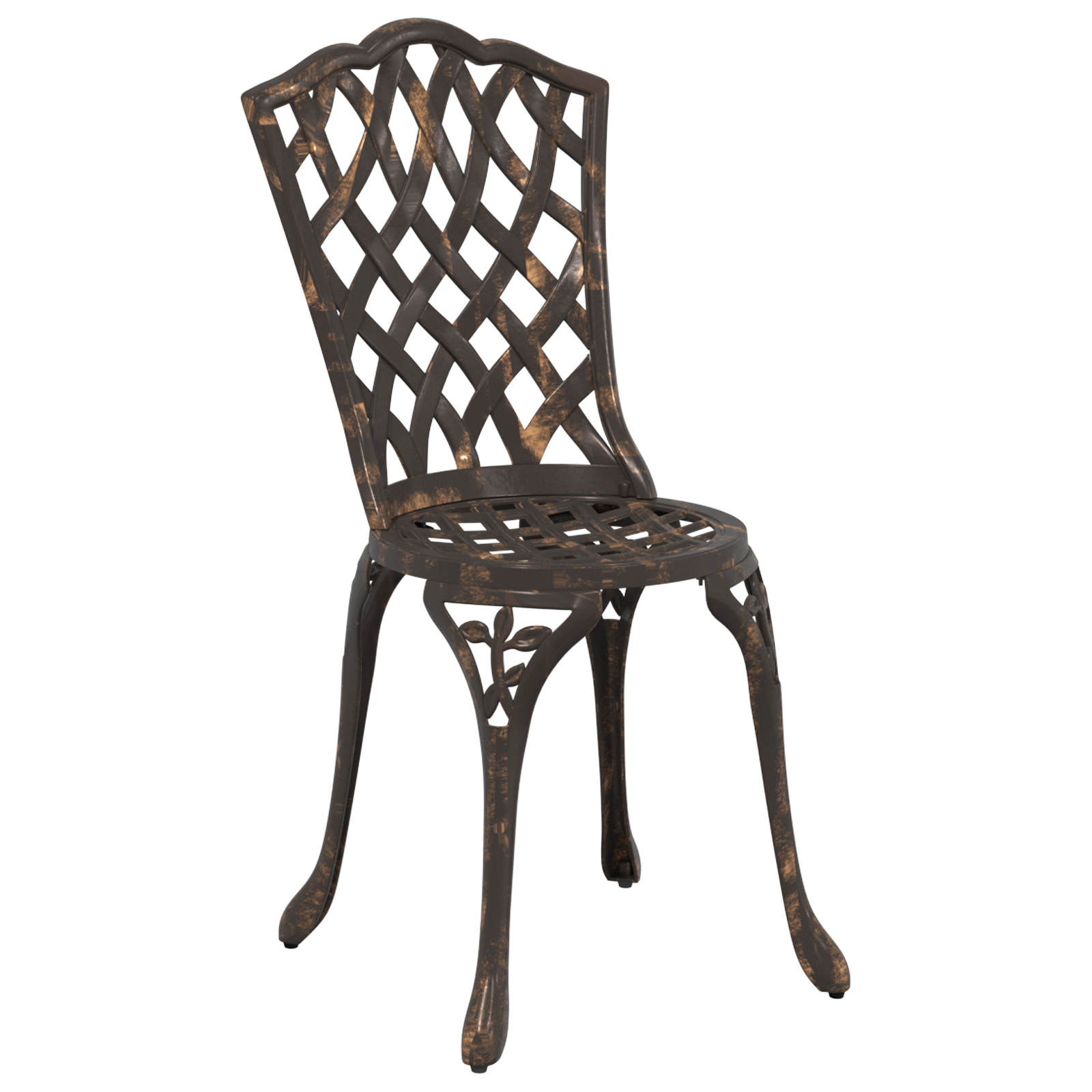 Set de 2 scaune de grădină  din aluminiu bronzat GartenMobel Dekor