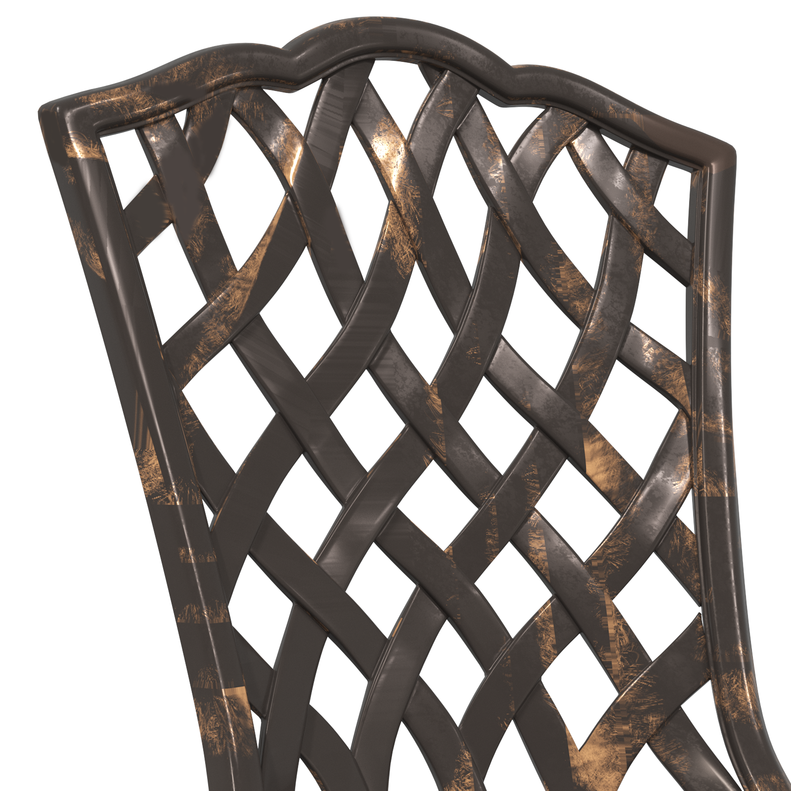 Set de 2 scaune de grădină  din aluminiu bronzat GartenMobel Dekor