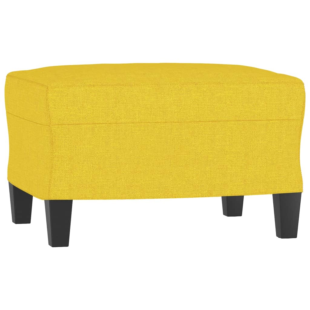 Set de canapele cu perne, 3 piese, galben deschis, textil GartenMobel Dekor