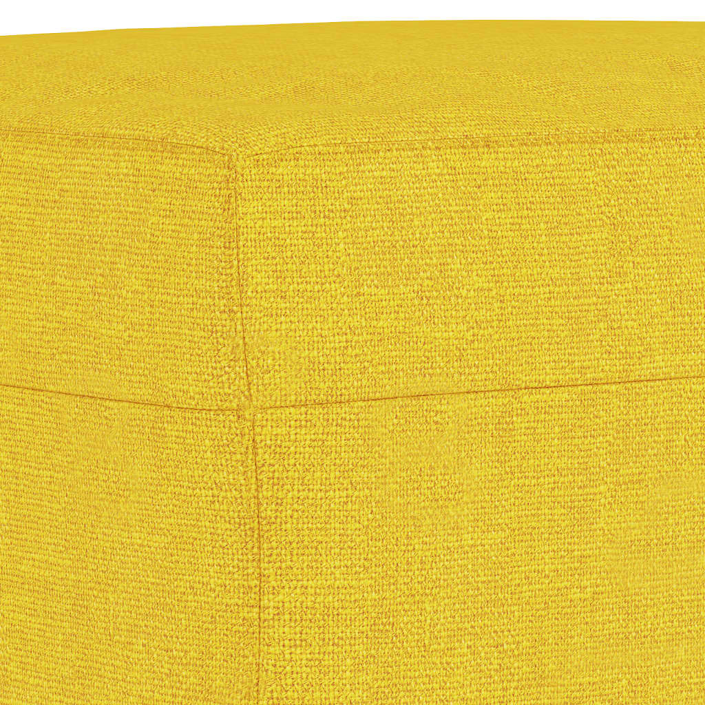 Set de canapele cu perne, 4 piese, galben deschis, textil GartenMobel Dekor